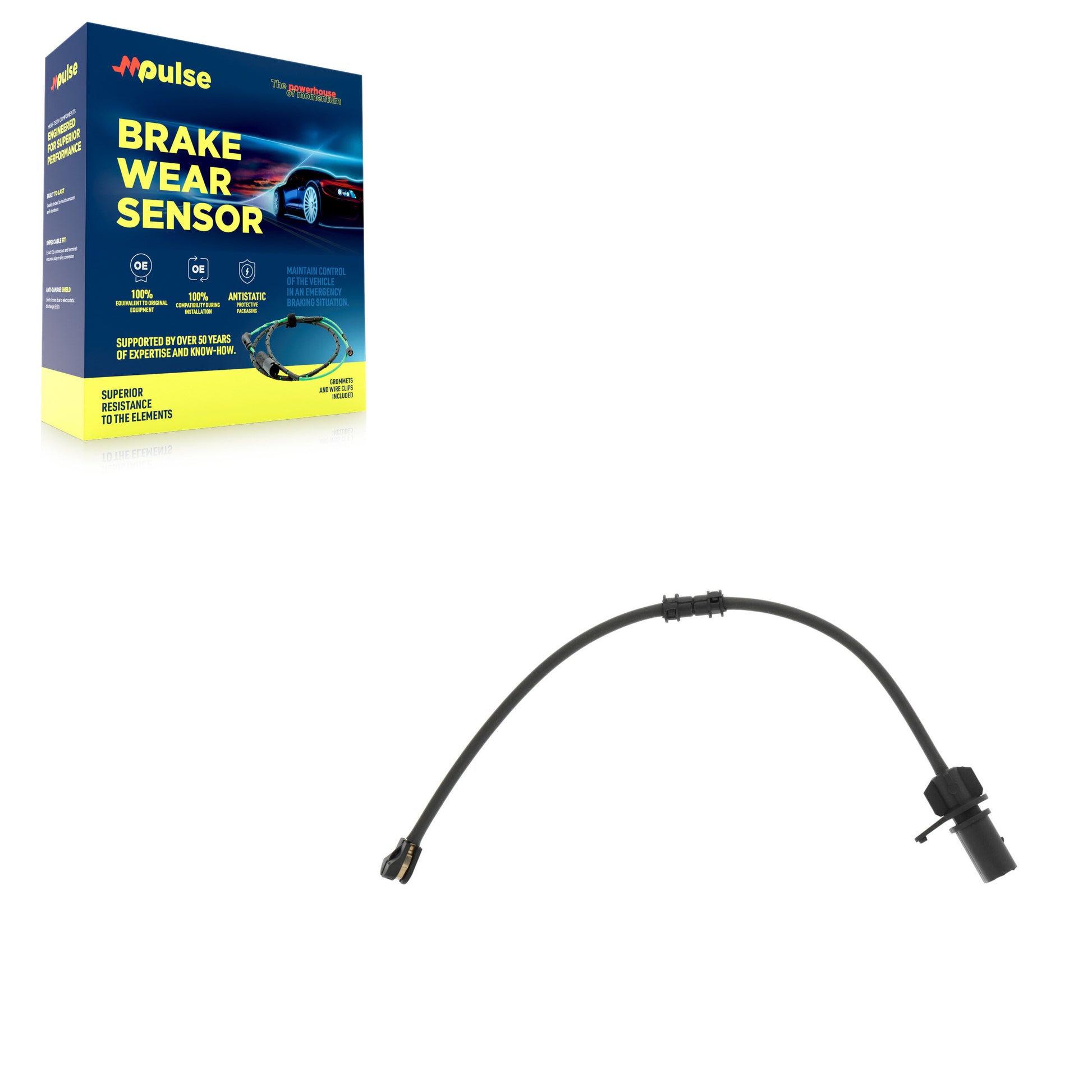 Mpulse SEN-2BWS0503 Disc Brake Pad Wear Sensor for 2018-2025 Audi Q5, Audi Q5 Sportback - Front