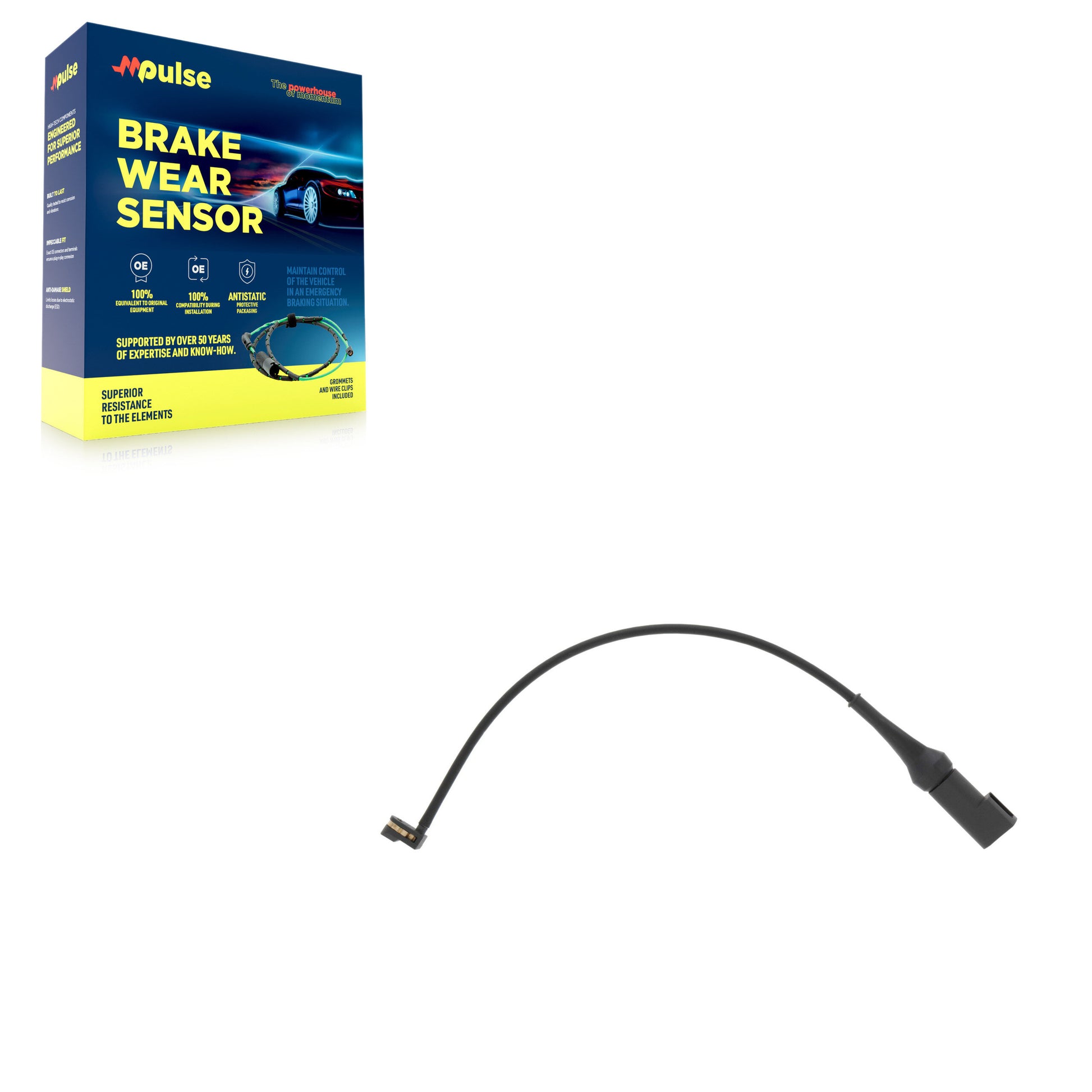 Mpulse SEN-2BWS0520 Disc Brake Pad Wear Sensor for 2020-2025 Ford E-Transit, Ford Transit-150, Ford Transit-250 - Front