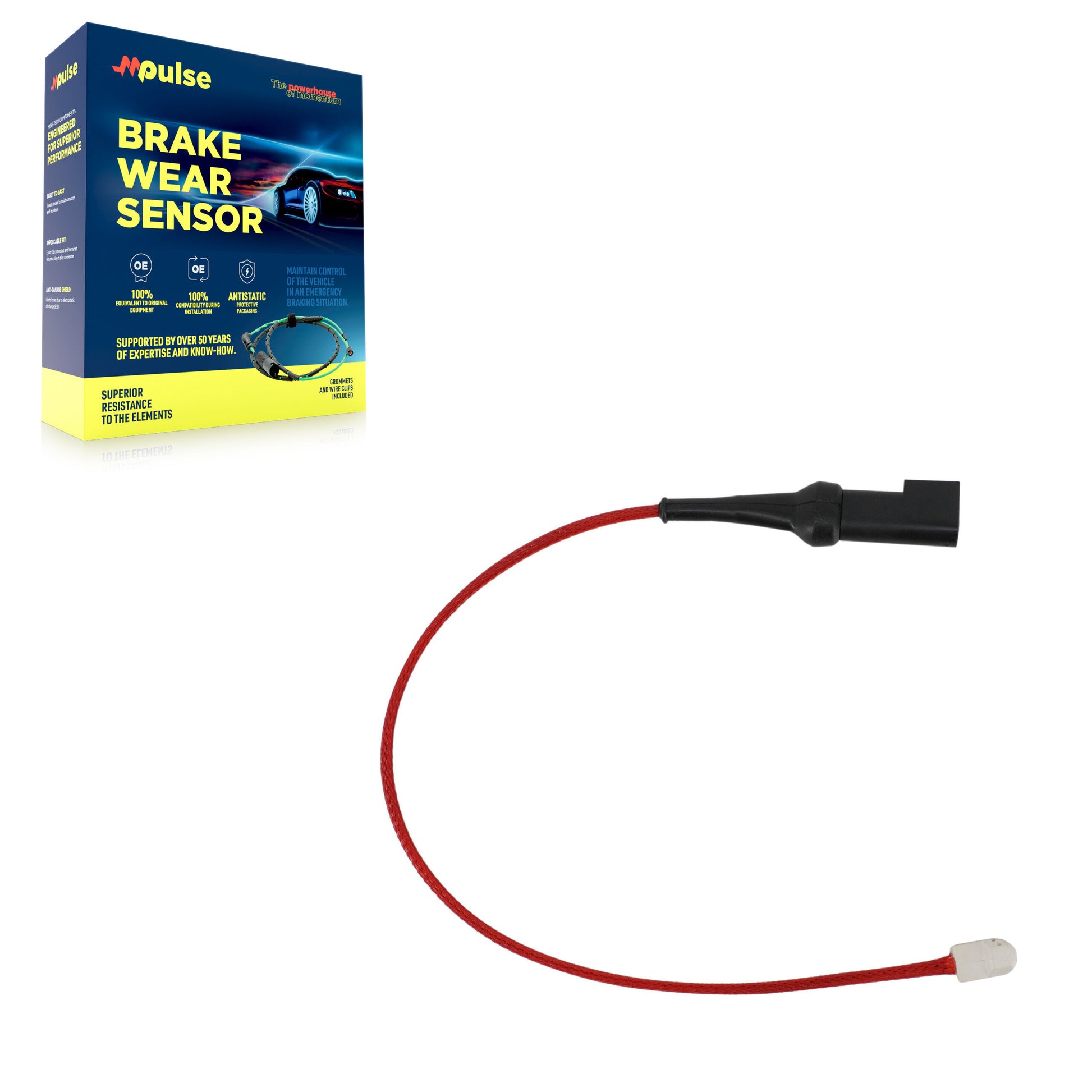 Mpulse SEN-2BWS0572 Disc Brake Pad Wear Sensor for 2020-2023 Ford Transit, Ford Transit-350 HD - Rear