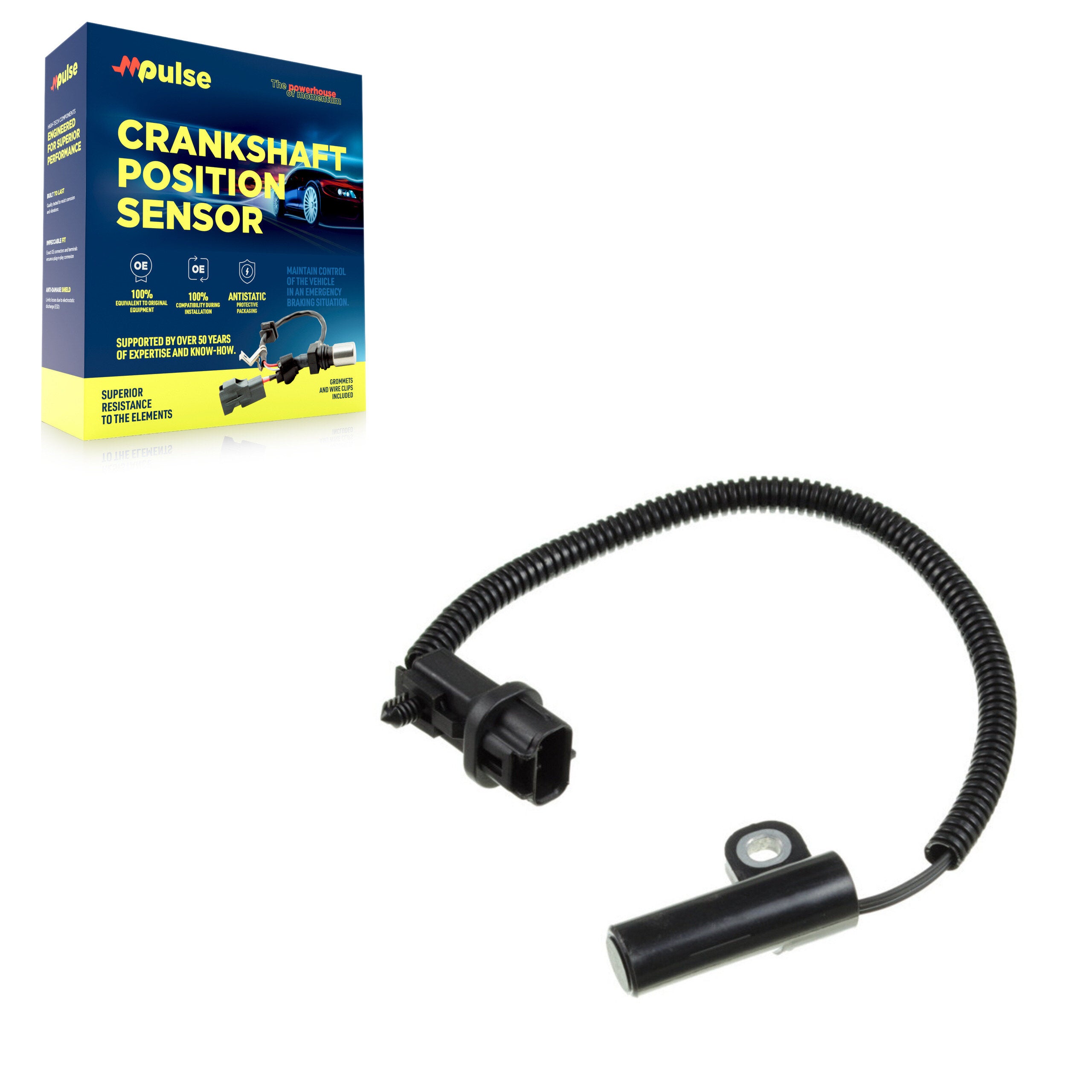 Mpulse SEN-2CRK0038 Engine Crankshaft Position Sensor for 1997-2004 Jeep Grand Cherokee, Jeep TJ, Jeep Wrangler - N/A