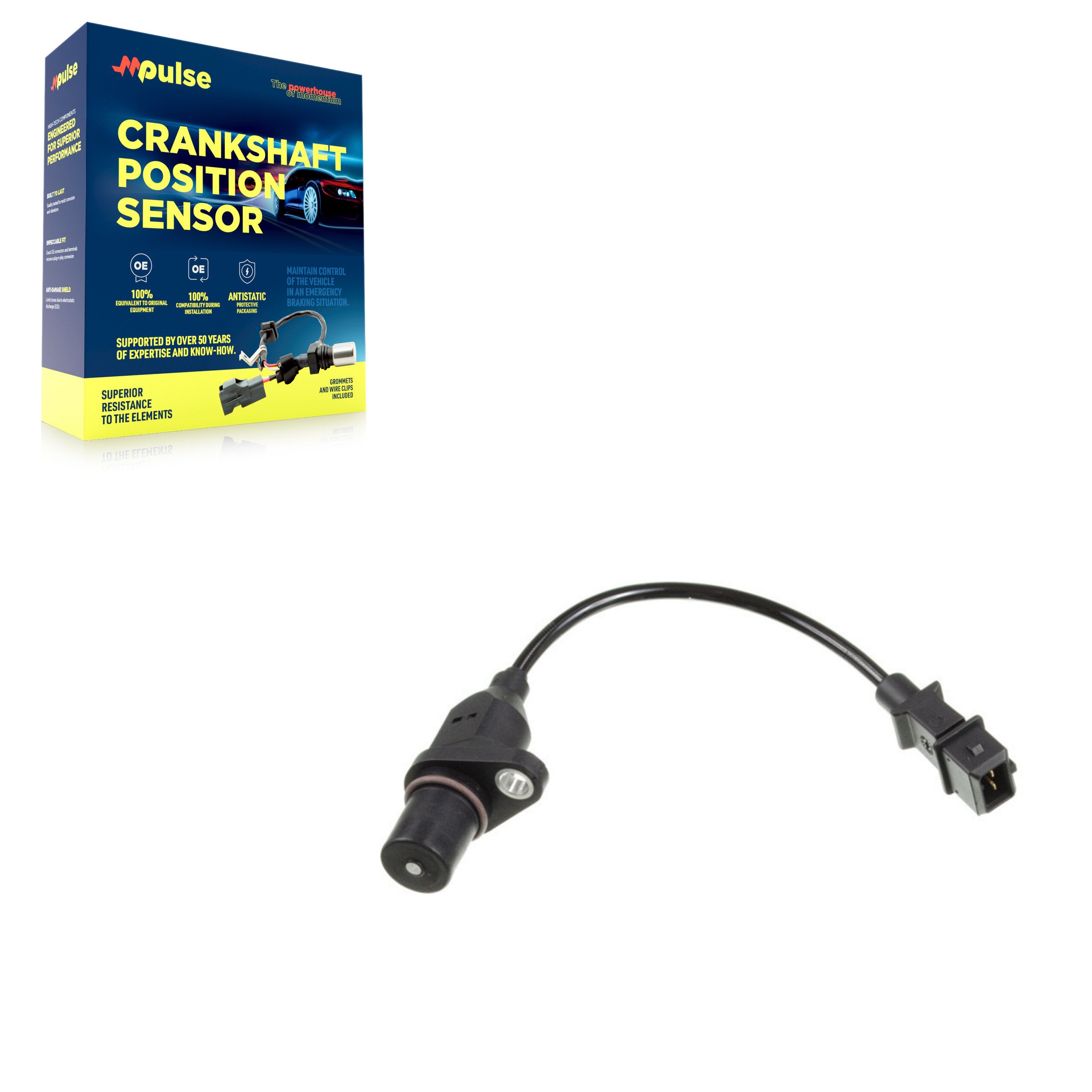 Mpulse SEN-2CRK0050 Engine Crankshaft Position Sensor for 2006-2011 Hyundai Accent, Kia Rio, Kia Rio5 - N/A