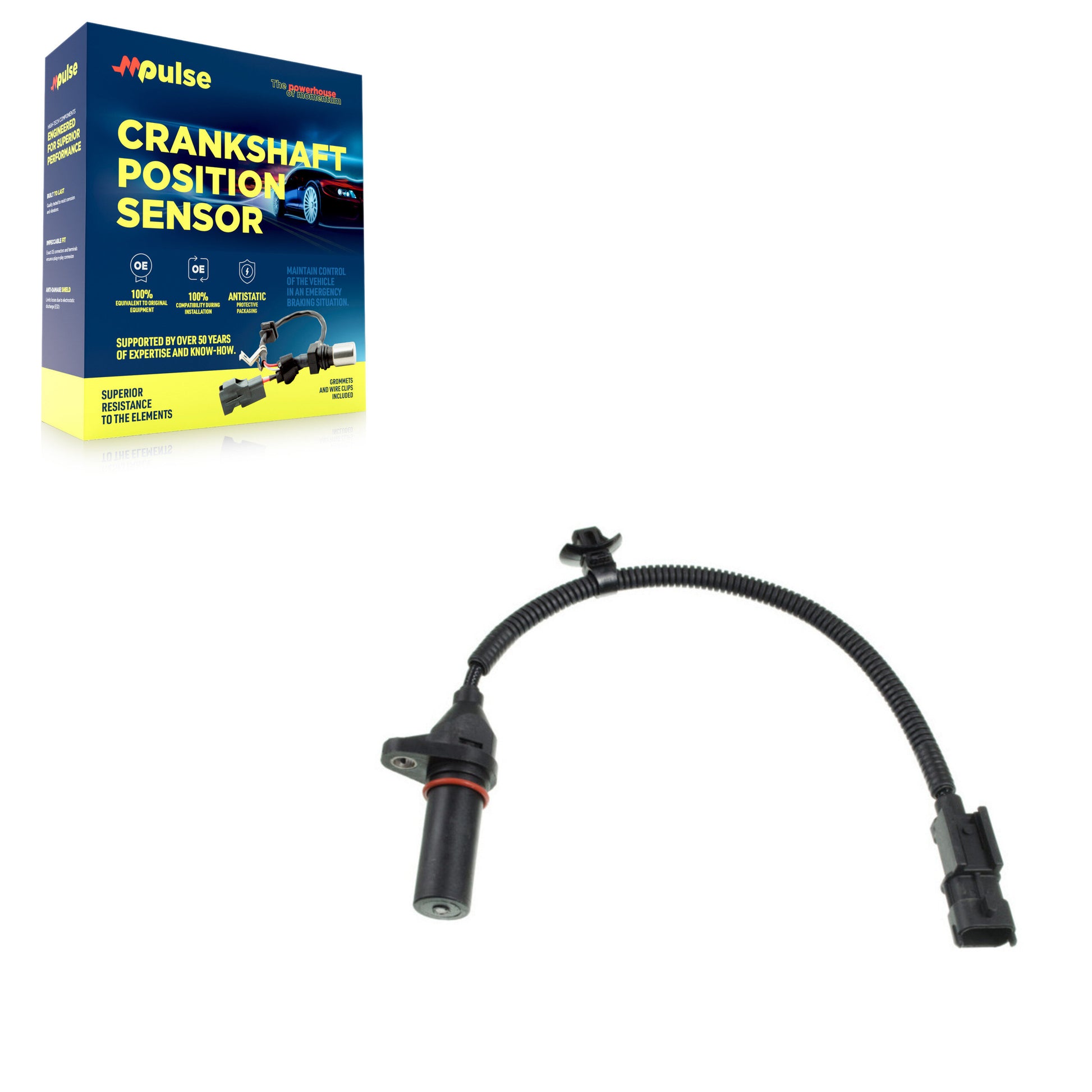 Mpulse SEN-2CRK0316 Engine Crankshaft Position Sensor for 2010-2025 Kia Seltos, Kia Soul, Hyundai Kona - N/A
