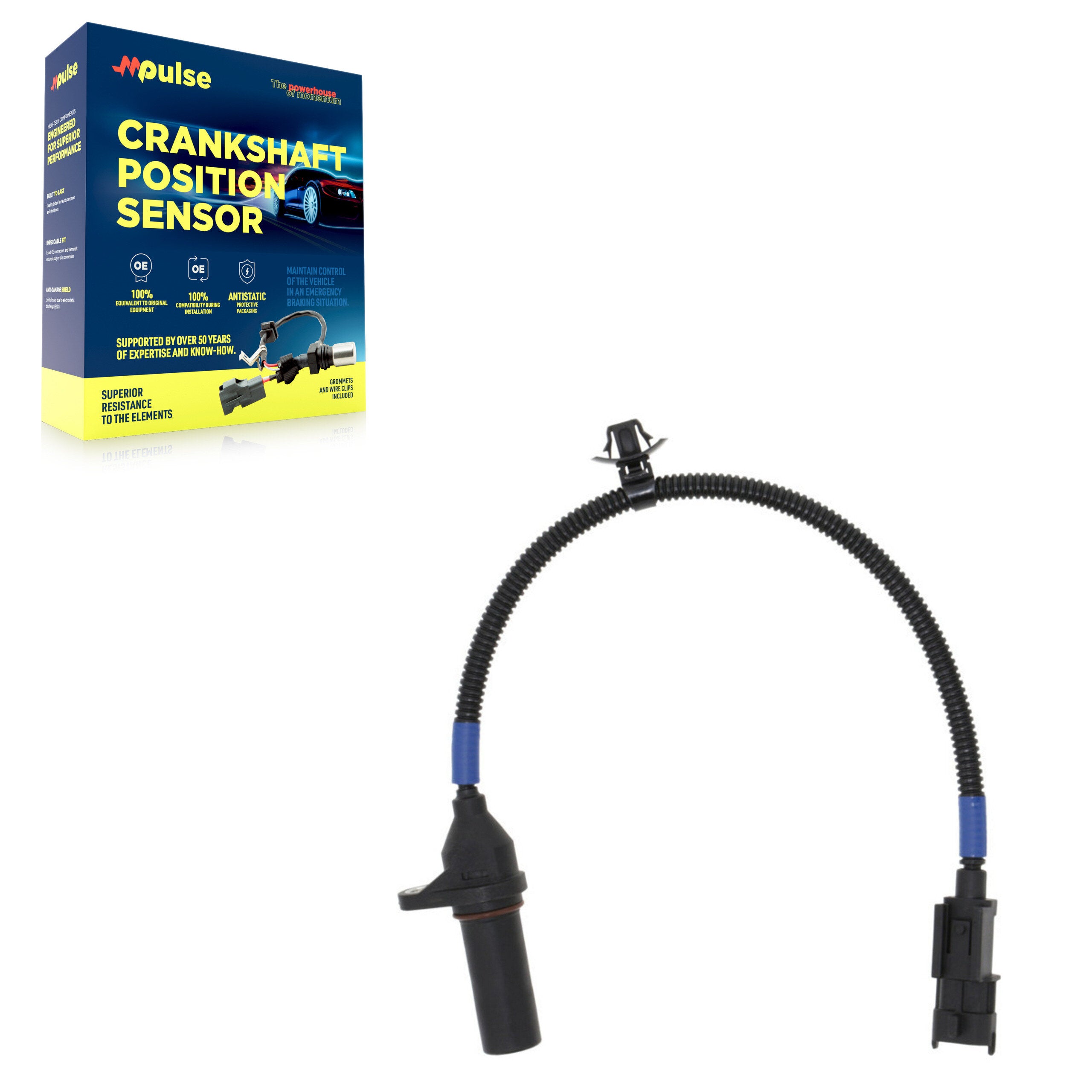 Mpulse SEN-2CRK0348 Engine Crankshaft Position Sensor for 2013-2024 Hyundai Kona, Hyundai Veloster, Hyundai Elantra - N/A