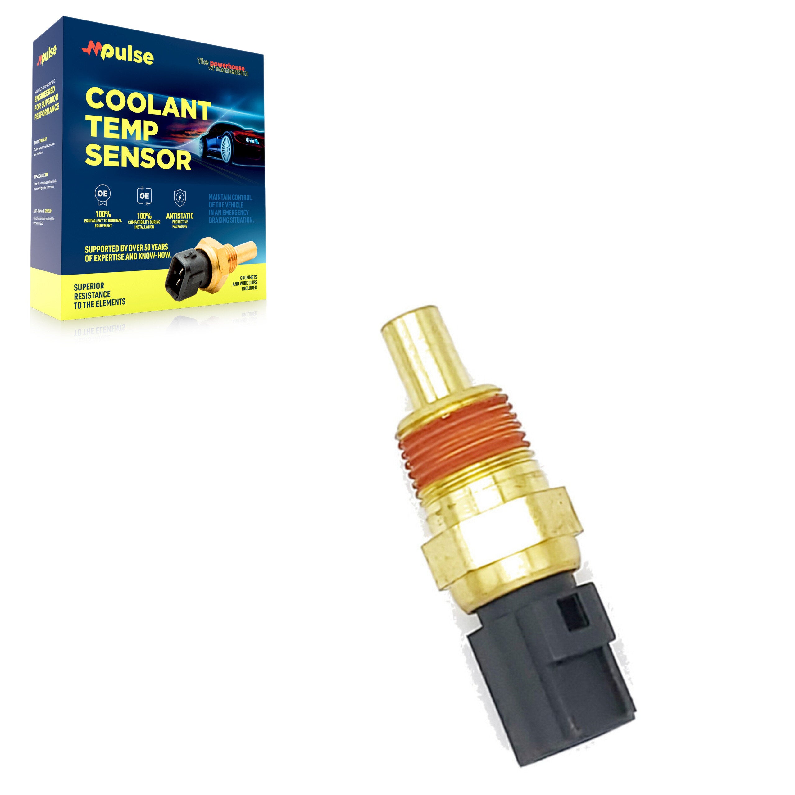 Mpulse SEN-2CTS0004 Engine Coolant Temperature Sensor for 1995-2007 Chrysler Aspen, Dodge Nitro, Jeep Commander - N/A