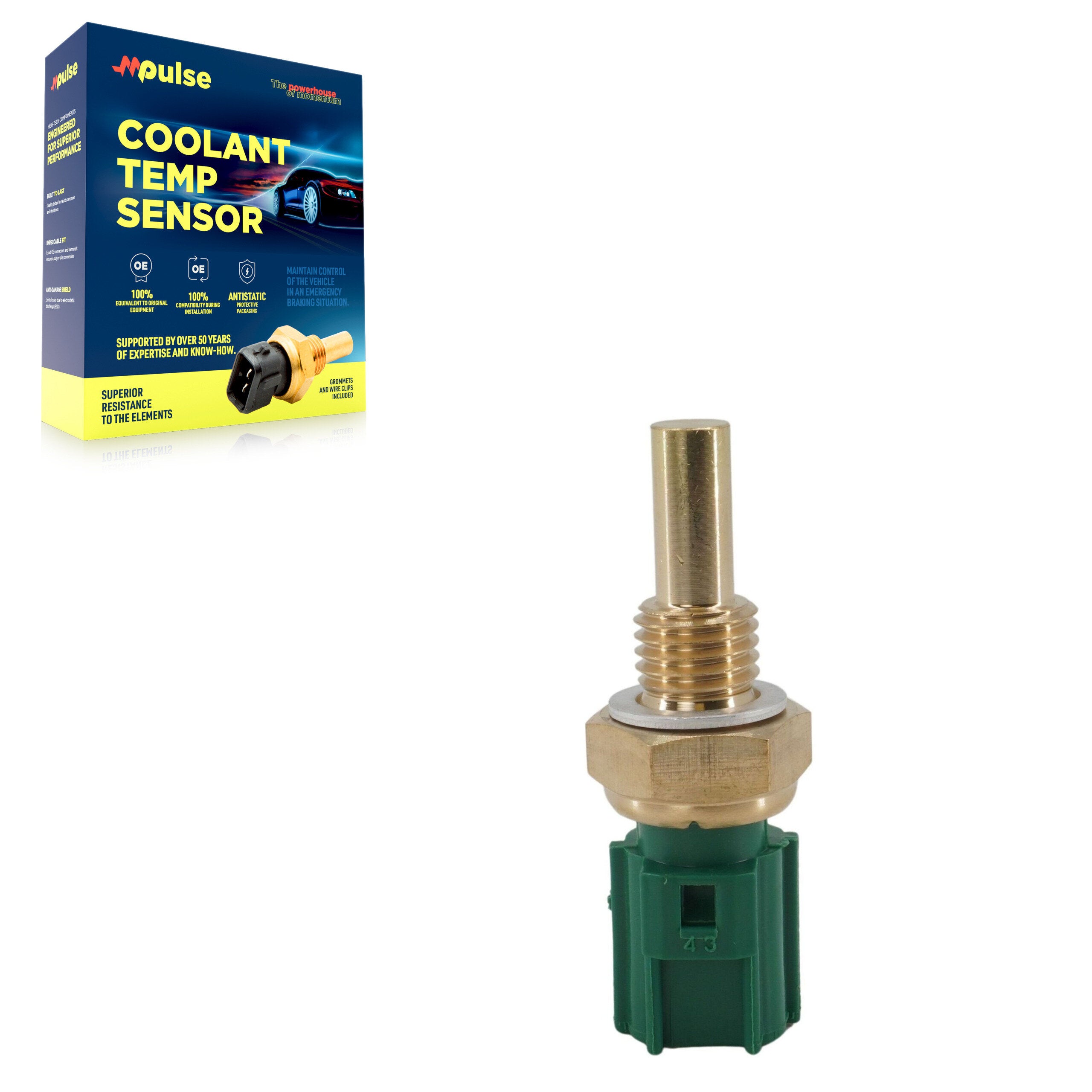 Mpulse SEN-2CTS0016 Engine Coolant Temperature Sensor for 1985-2026 Lexus IS300, Lexus RC300, Toyota 4Runner - Radiator, Engine Block
