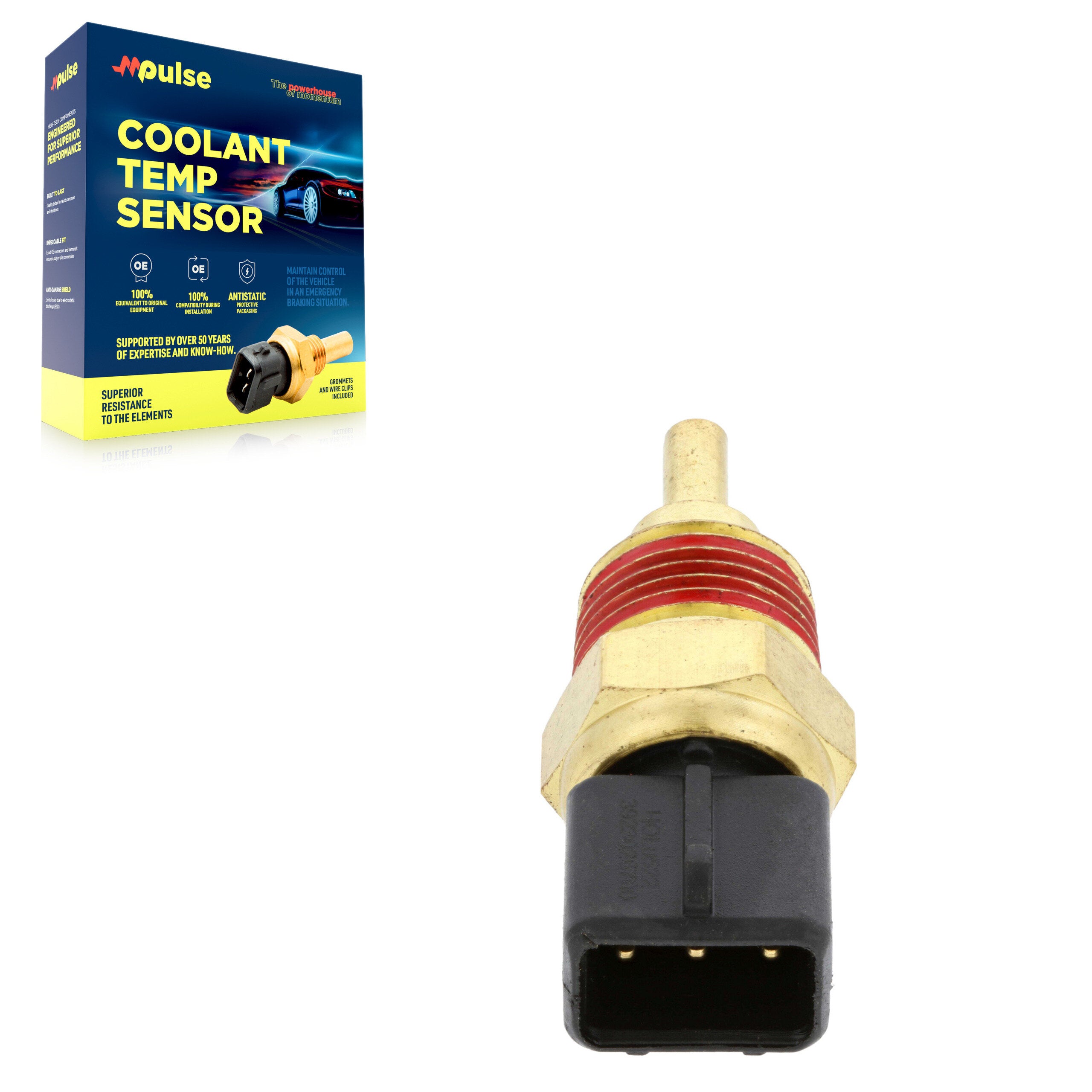 Mpulse SEN-2CTS0091 Engine Coolant Temperature Sensor for 2000-2025 Kia Seltos, Genesis G70, Kia Forte - N/A
