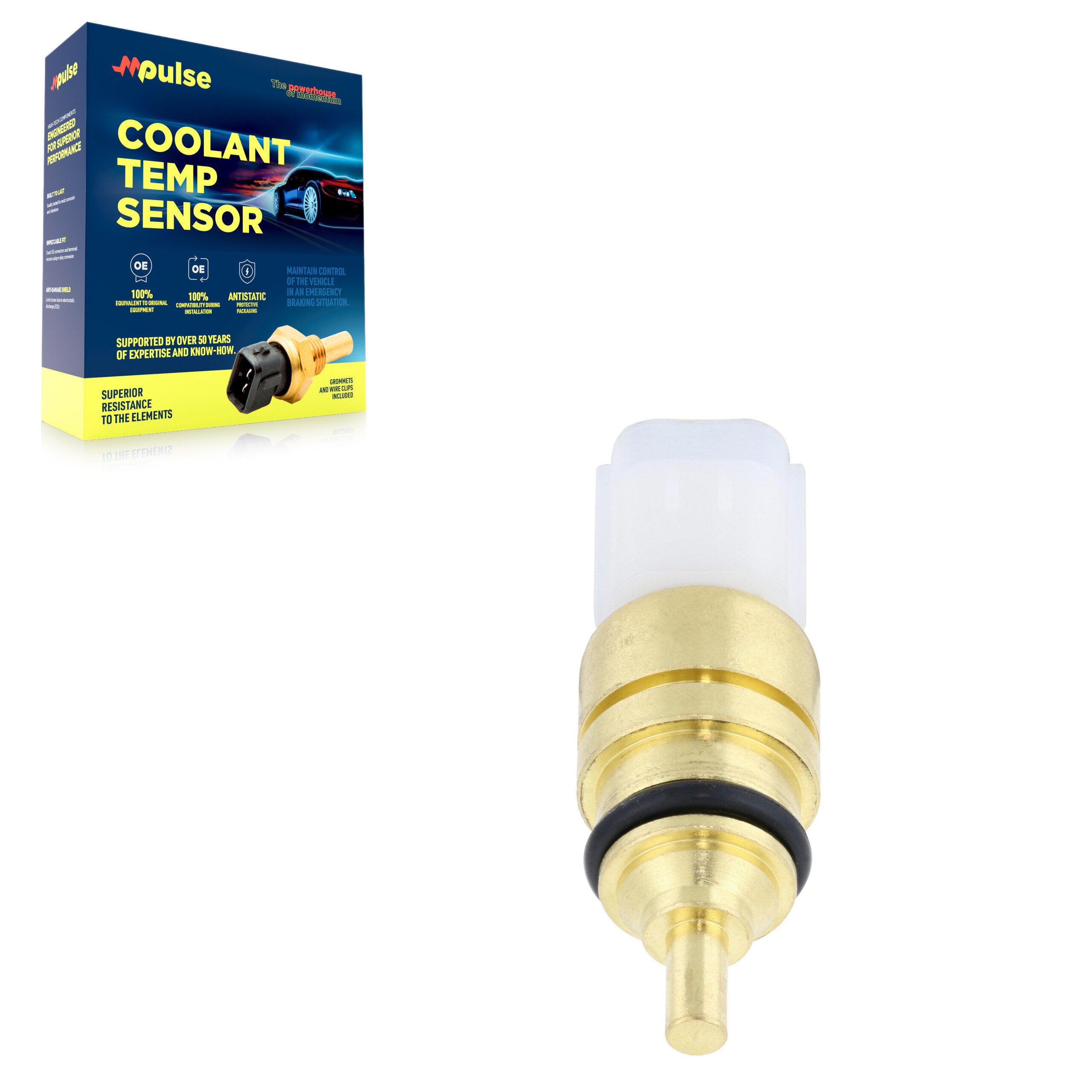 Mpulse SEN-2CTS0136 Engine Coolant Temperature Sensor for 2008-2025 Hyundai Sonata, Hyundai Elantra N, Hyundai Kona N - N/A