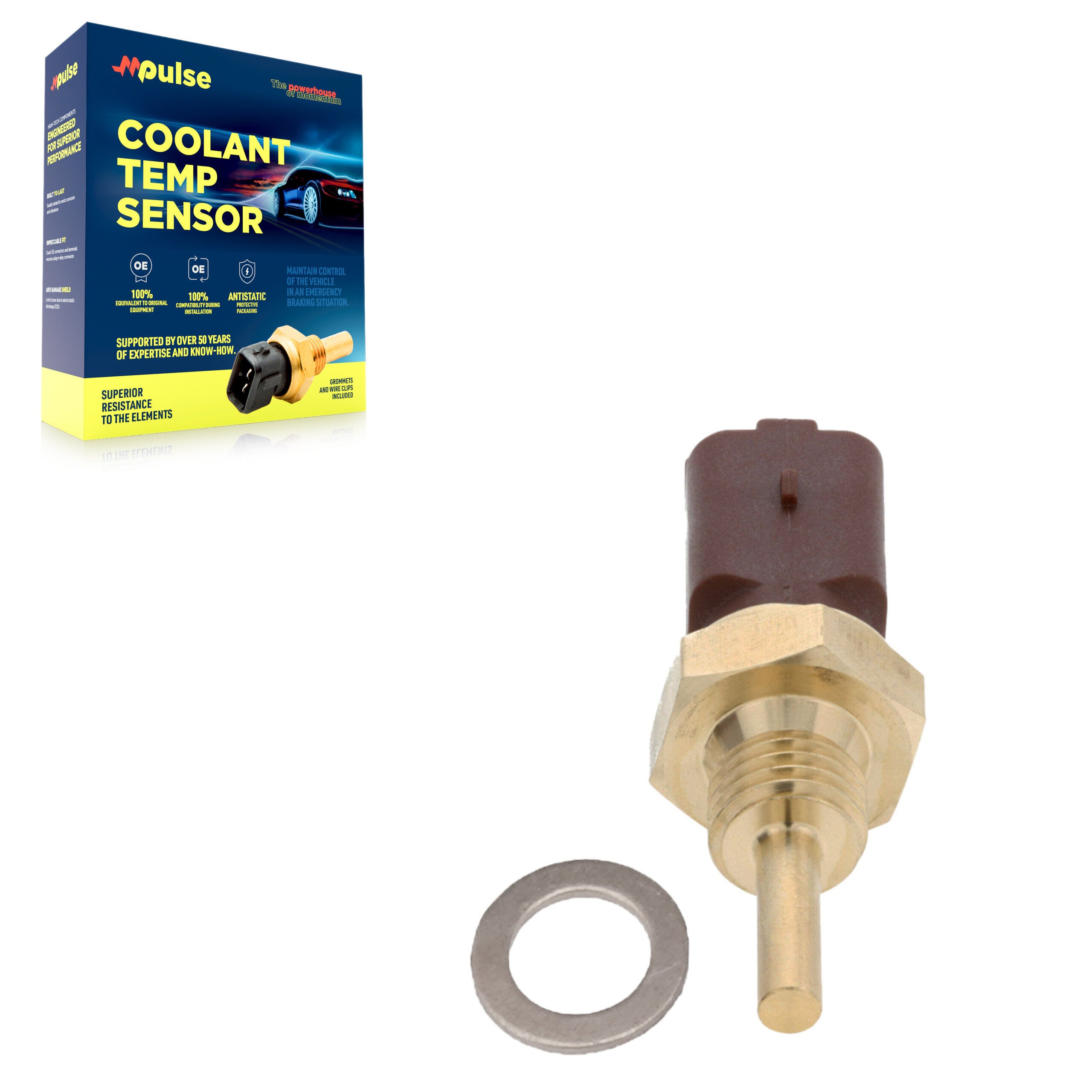 Mpulse SEN-2CTS0155 Engine Coolant Temperature Sensor for 2012-2020 Fiat 124 Spider, Fiat 500X, Jeep Renegade - N/A