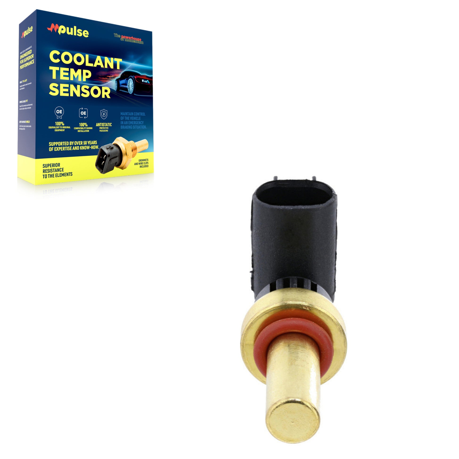 Mpulse SEN-2CTS0187 Engine Coolant Temperature Sensor for 2013-2026 Cadillac CT4, GMC Canyon, GMC Acadia - Water Pump, Radiator