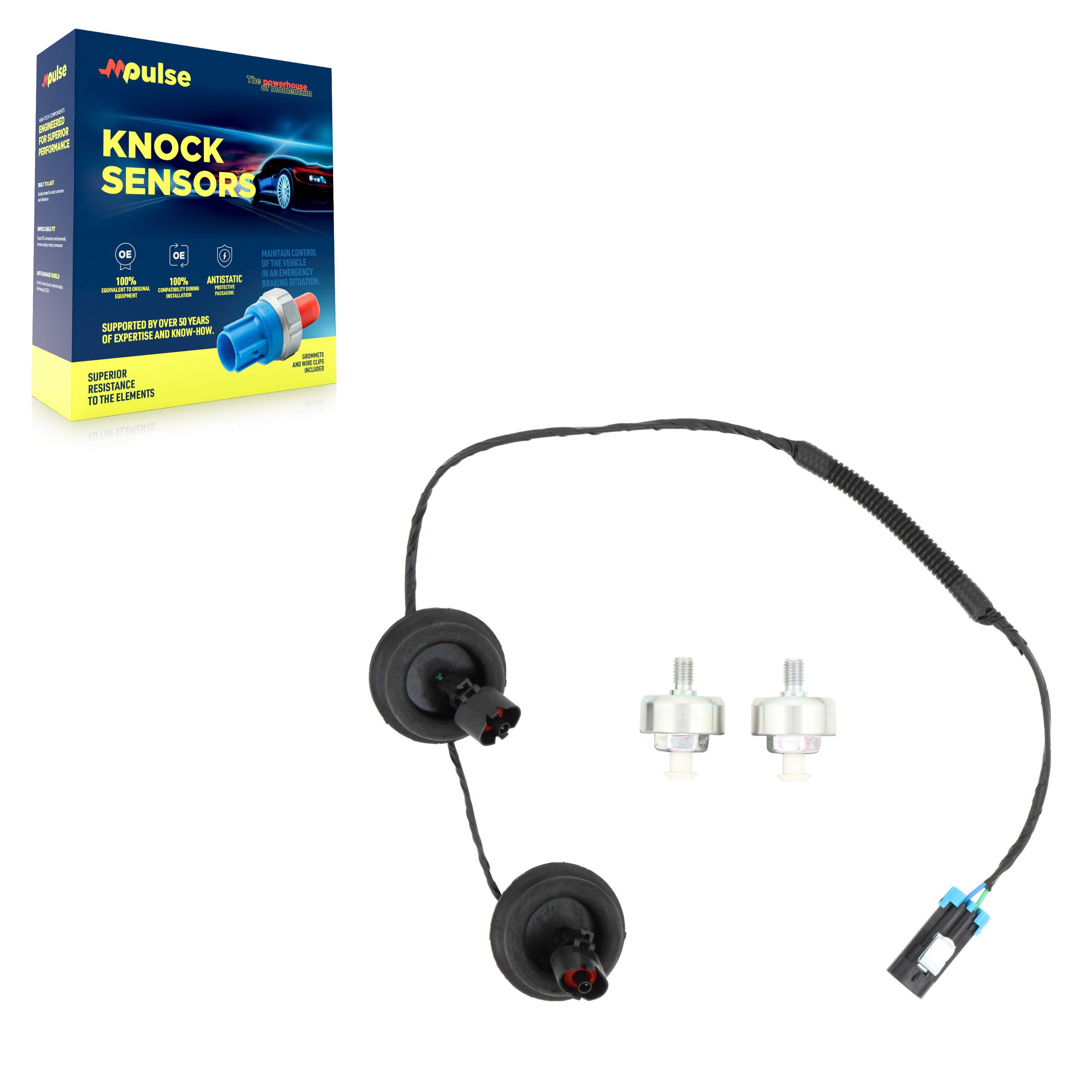 Mpulse SEN-2KNC0025KIT Ignition Knock (Detonation) Sensor Kit for 1999-2007 Chevrolet Express 3500, Chevrolet Silverado 1500 Classic, Cadillac Escalade - N/A