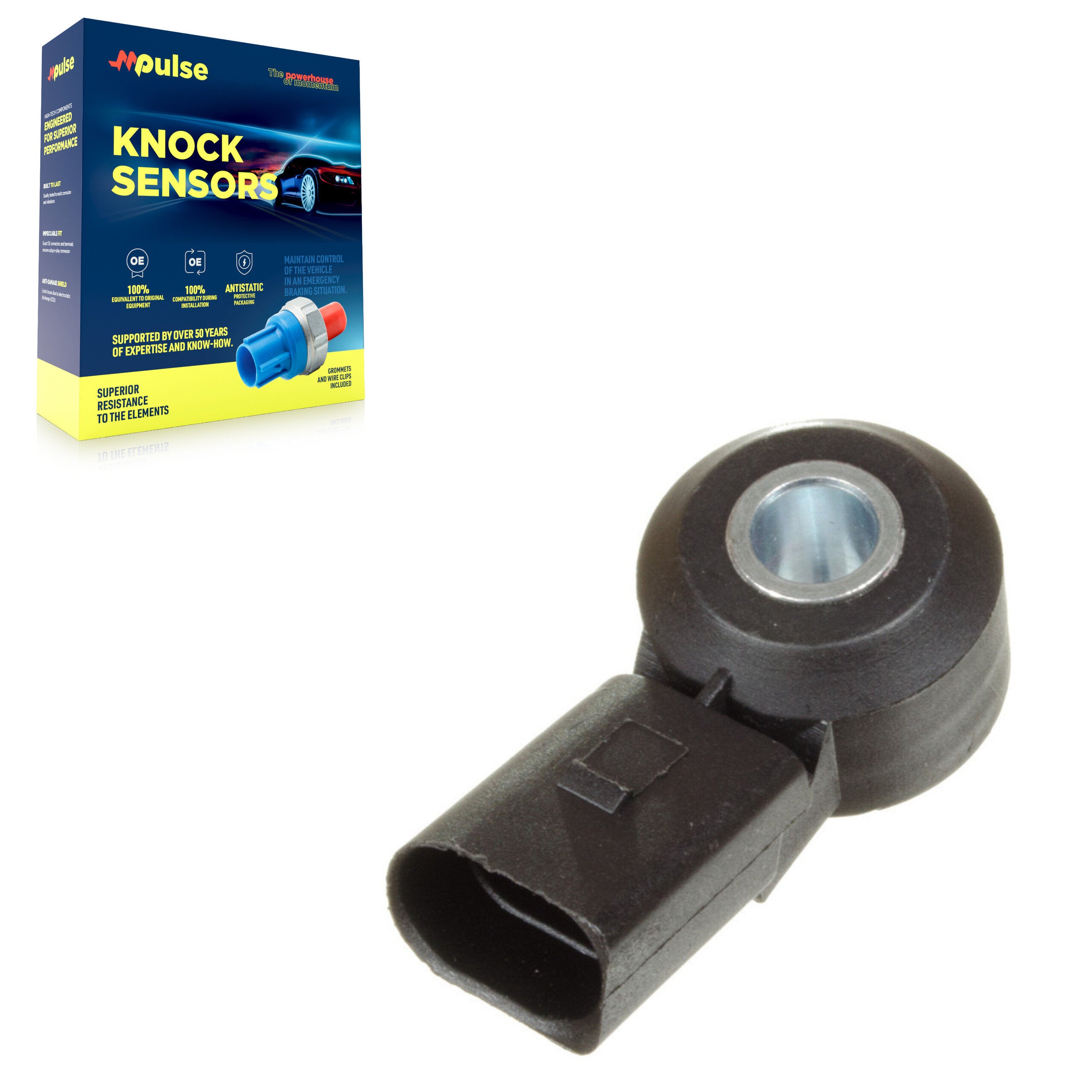 Mpulse SEN-2KNC0152 Ignition Knock (Detonation) Sensor for 1998-2022 Porsche Cayenne, Audi SQ5, Porsche Macan - Left, Outer