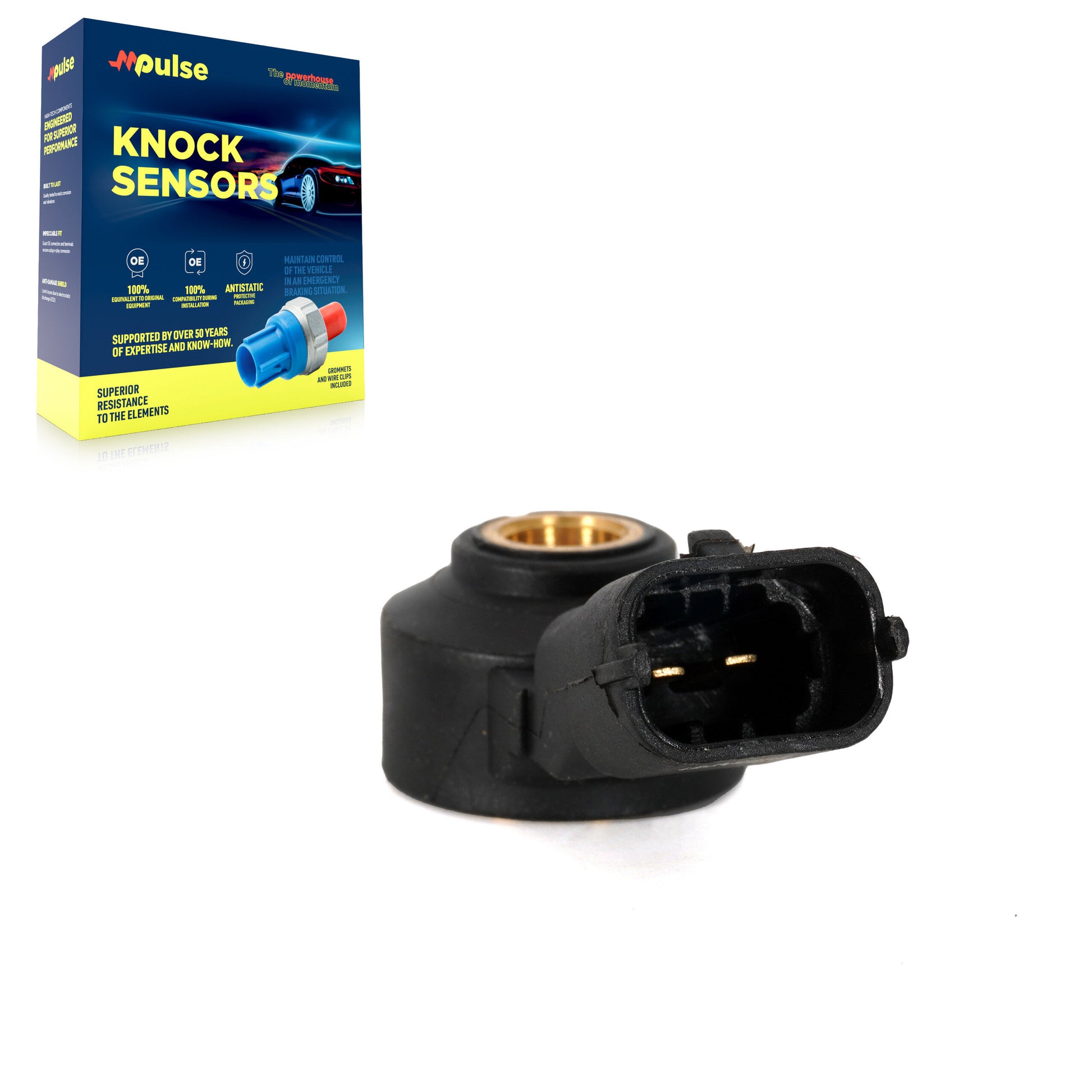 Mpulse SEN-2KNC0416 Ignition Knock (Detonation) Sensor for 2004-2009 Buick Enclave, Cadillac CTS, Chevrolet Captiva Sport - Right