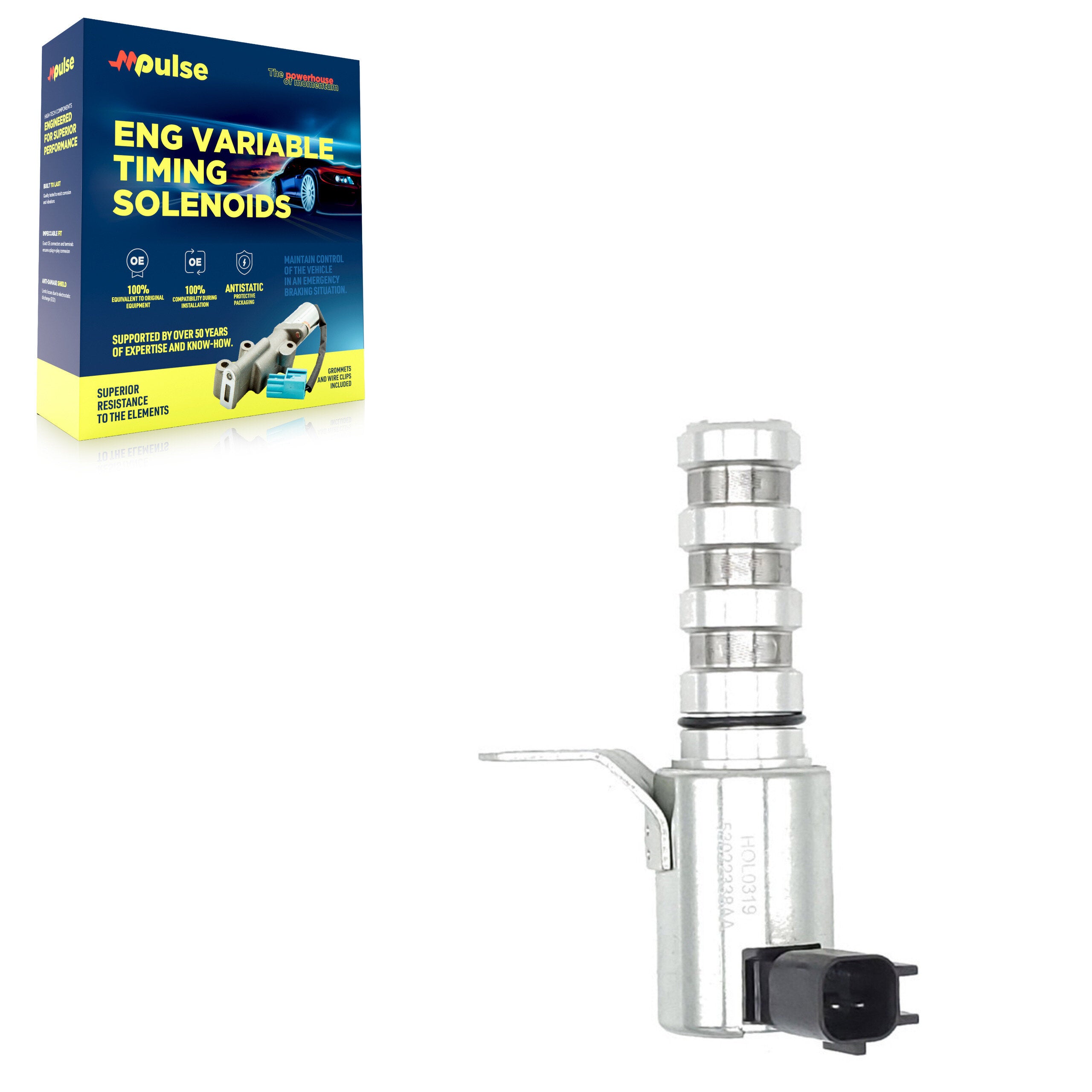 Mpulse SEN-2VTS0057 Engine Variable Valve Timing (VVT) Solenoid for 2009-2024 Chrysler 300, Dodge Durango, Jeep Grand Cherokee - Intake, Exhaust
