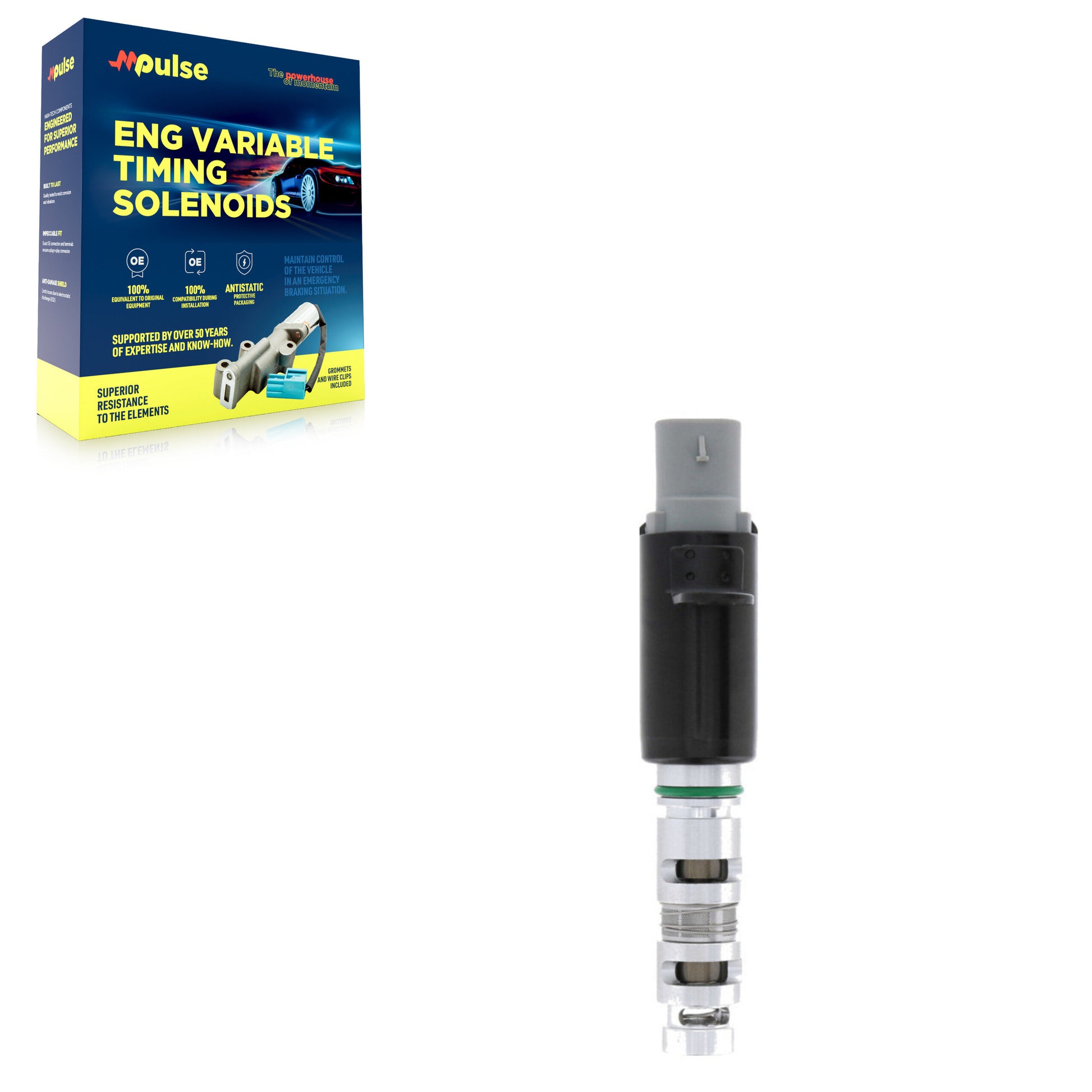 Mpulse SEN-2VTS0107 Engine Variable Valve Timing (VVT) Solenoid for 2010-2012 Hyundai Azera, Hyundai Genesis, Kia Sedona - Right, Intake (Right)