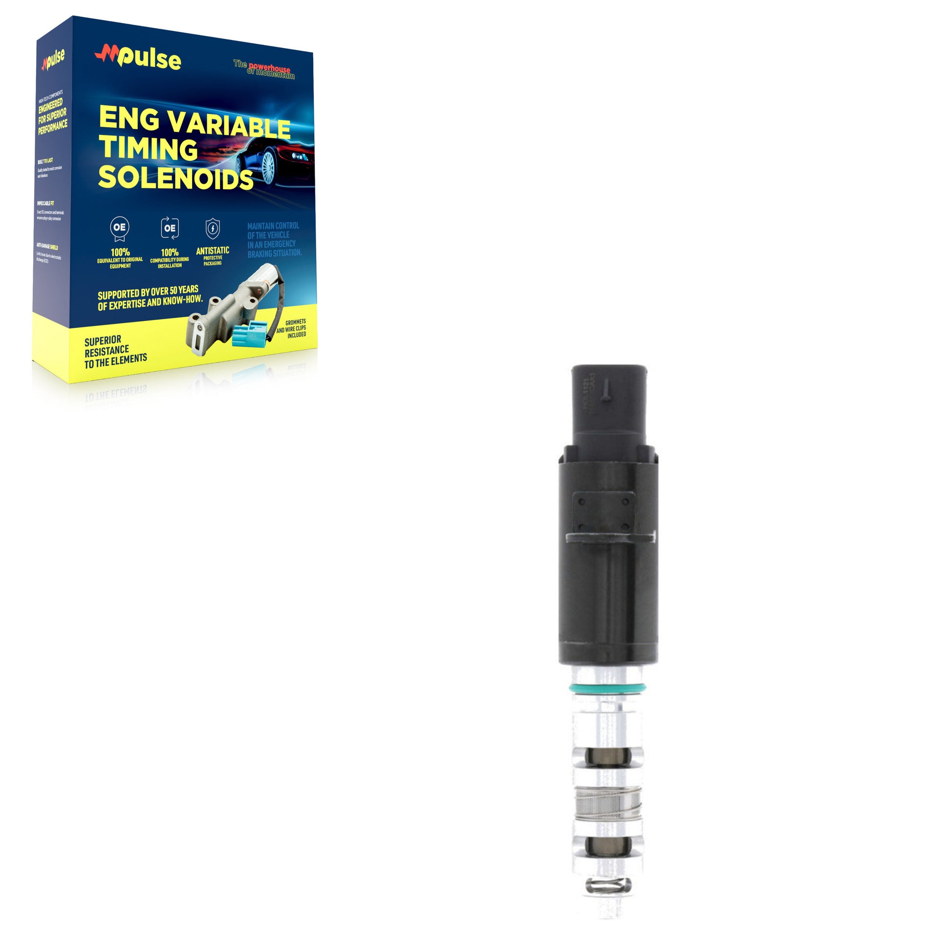 Mpulse SEN-2VTS0109 Engine Variable Valve Timing (VVT) Solenoid for 2010-2012 Hyundai Azera, Hyundai Genesis, Kia Sedona - Left, Intake (Left)