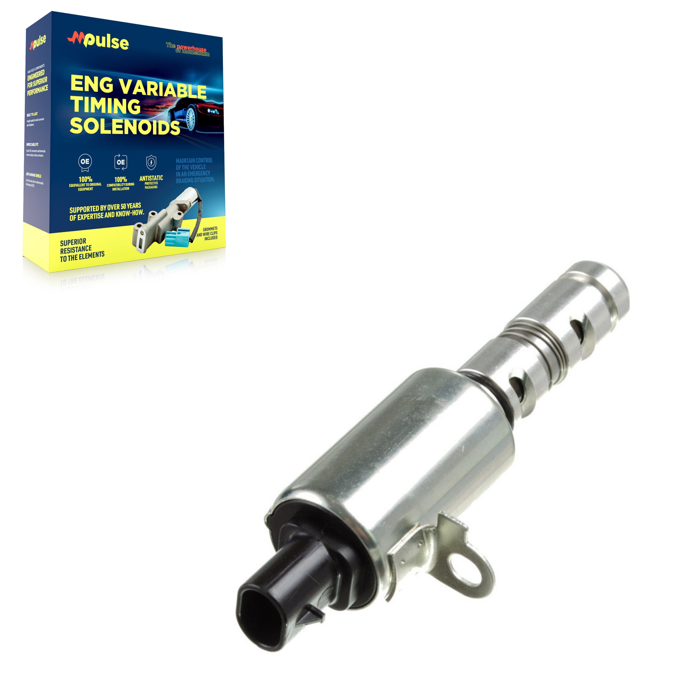 Mpulse SEN-2VTS0115 Engine Variable Valve Timing (VVT) Solenoid for 2006-2012 Hyundai Genesis Coupe, Kia Borrego, Kia Sedona - Left, Intake (Left)