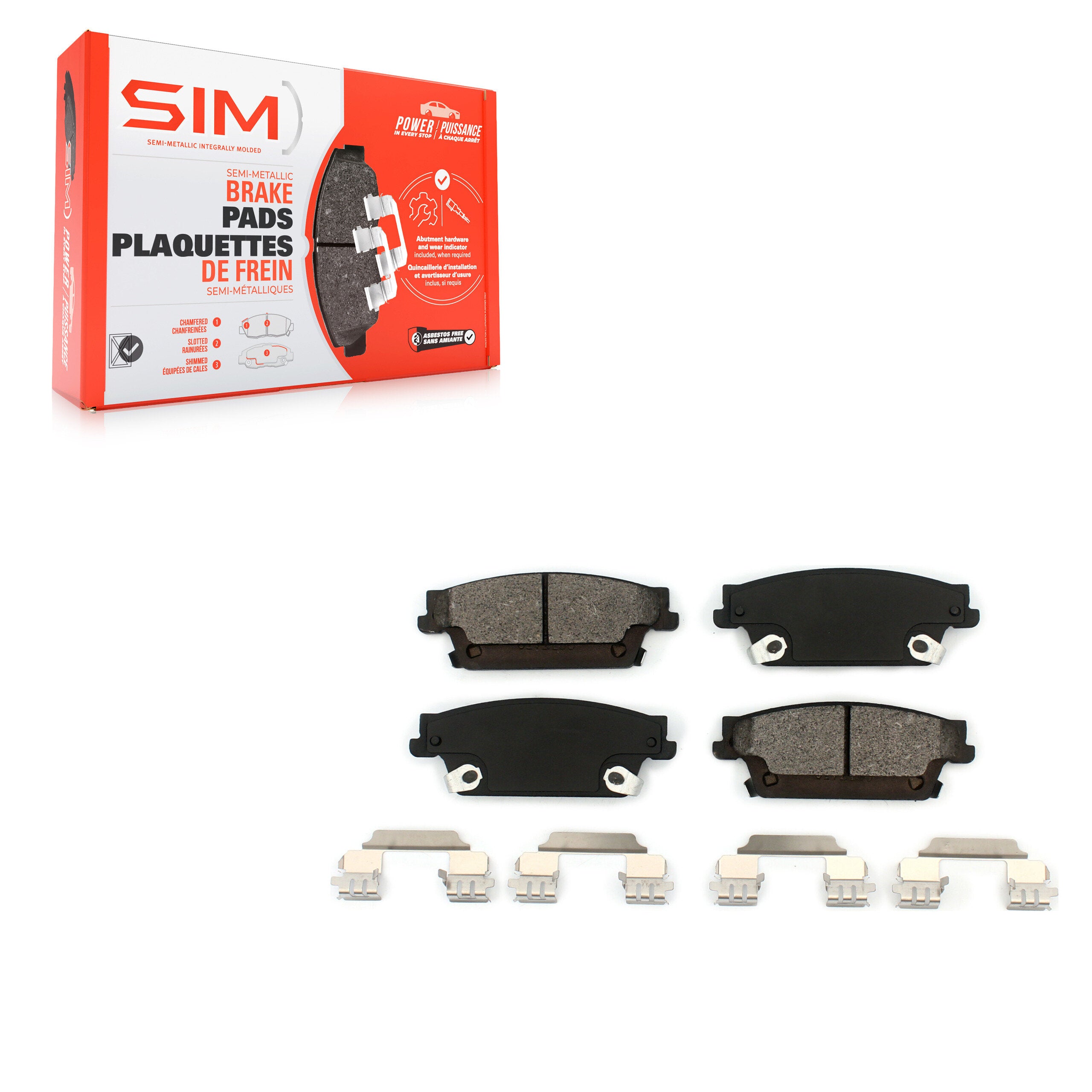 SIM SIM-1020 Disc Brake Pad for 2004-2011 Cadillac SRX, Cadillac CTS, Cadillac STS - Rear