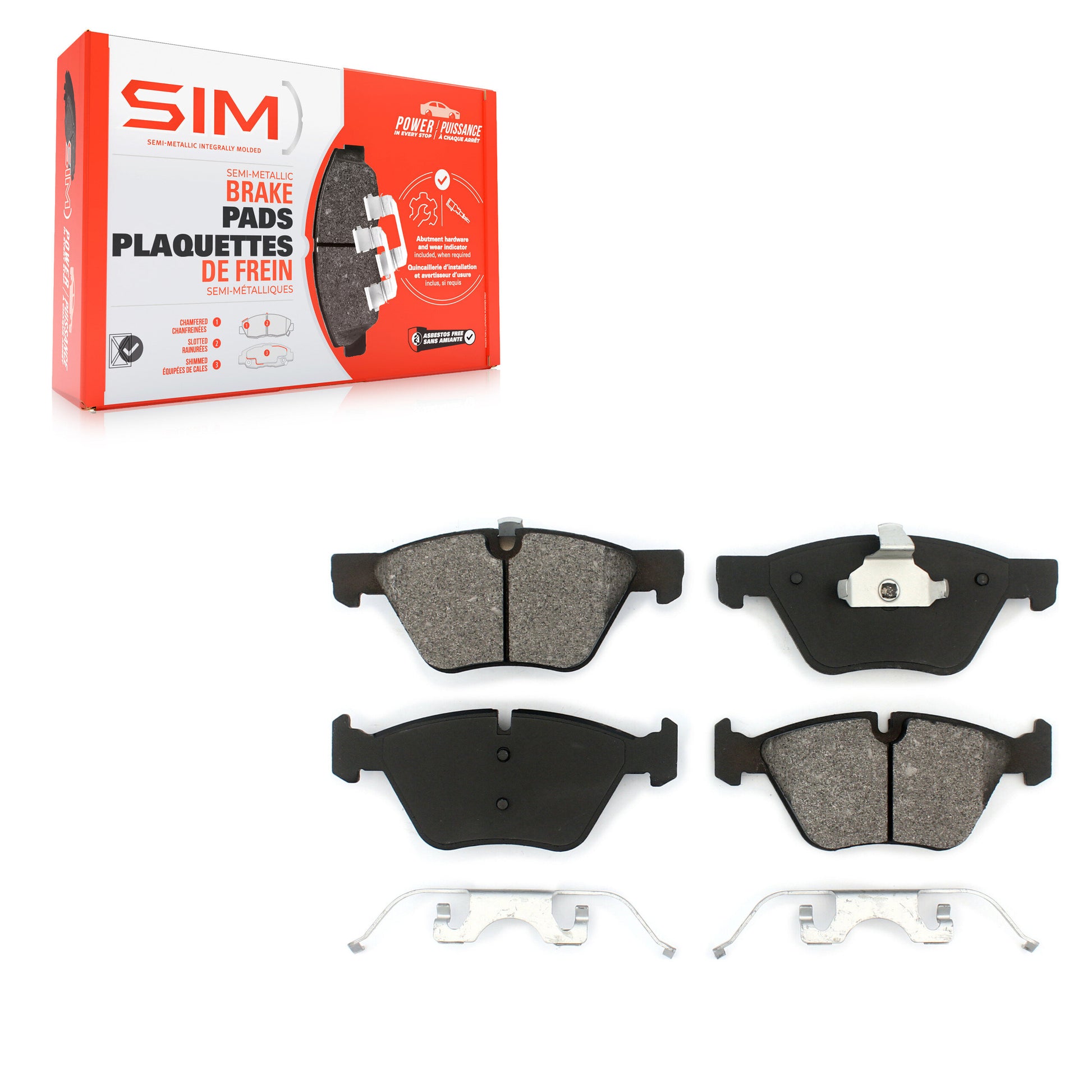 SIM SIM-1061 Disc Brake Pad for 1997-2016 BMW Z4, BMW X1, BMW 128i - Front