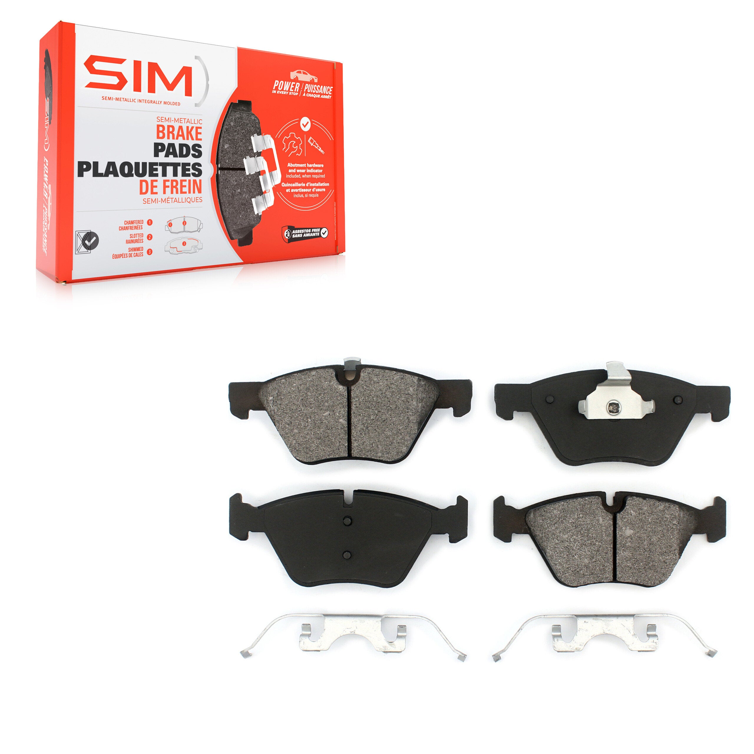 SIM SIM-1061 Disc Brake Pad for 1997-2016 BMW Z4, BMW X1, BMW 128i - Front