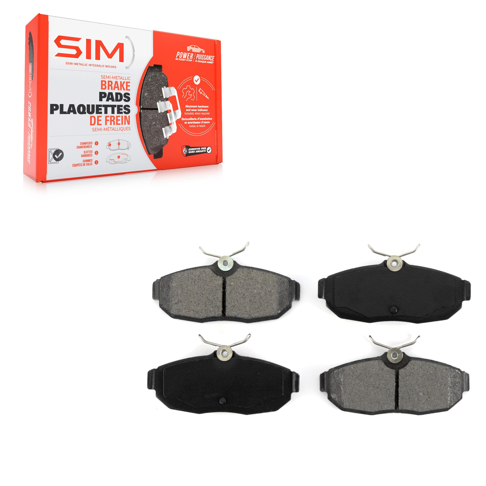 SIM SIM-1082 Disc Brake Pad for 2005-2011 Ford Mustang, Avanti Avanti - Rear