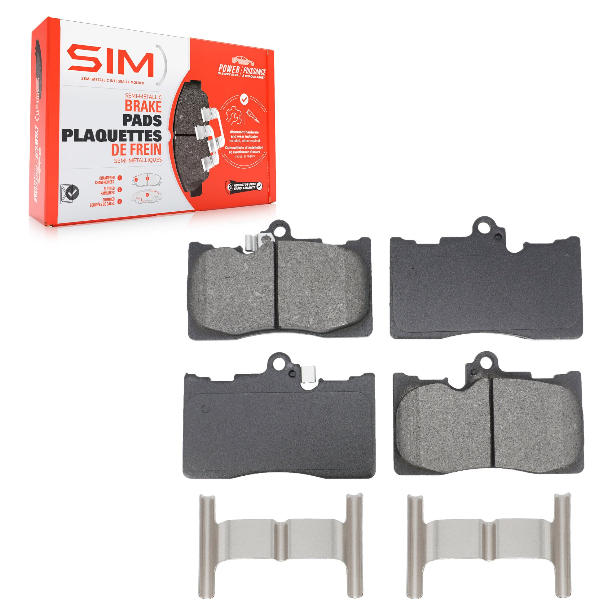 SIM SIM-1118 Disc Brake Pad for 2006-2024 Lexus IS500, Lexus RC300, Lexus RC350 - Front