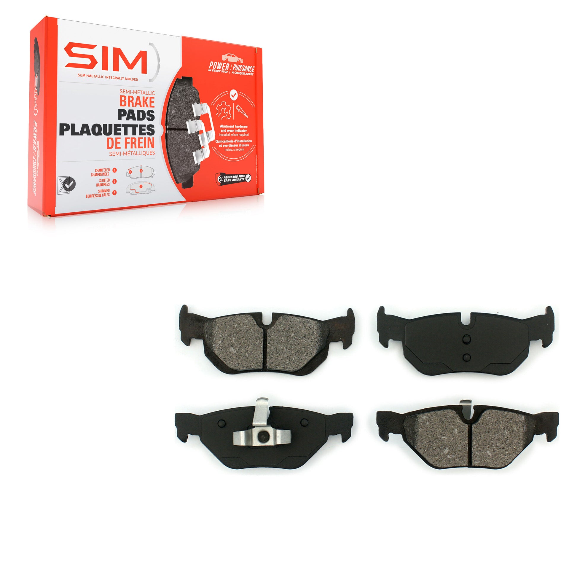 SIM SIM-1171 Disc Brake Pad for 2006-2015 BMW 328i xDrive, BMW X1, BMW 120i - Rear