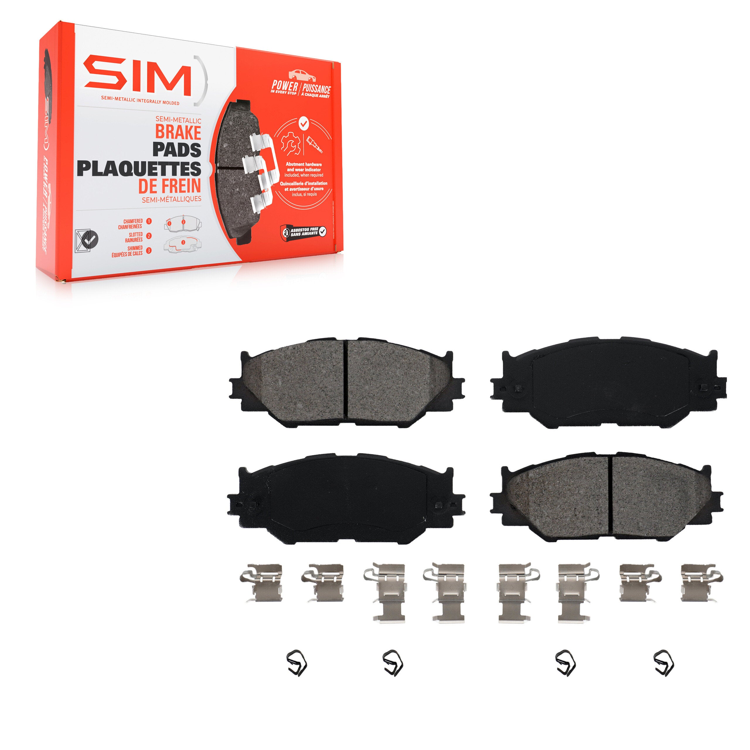 SIM SIM-1178 Disc Brake Pad for 2006-2015 Lexus IS250 - Front
