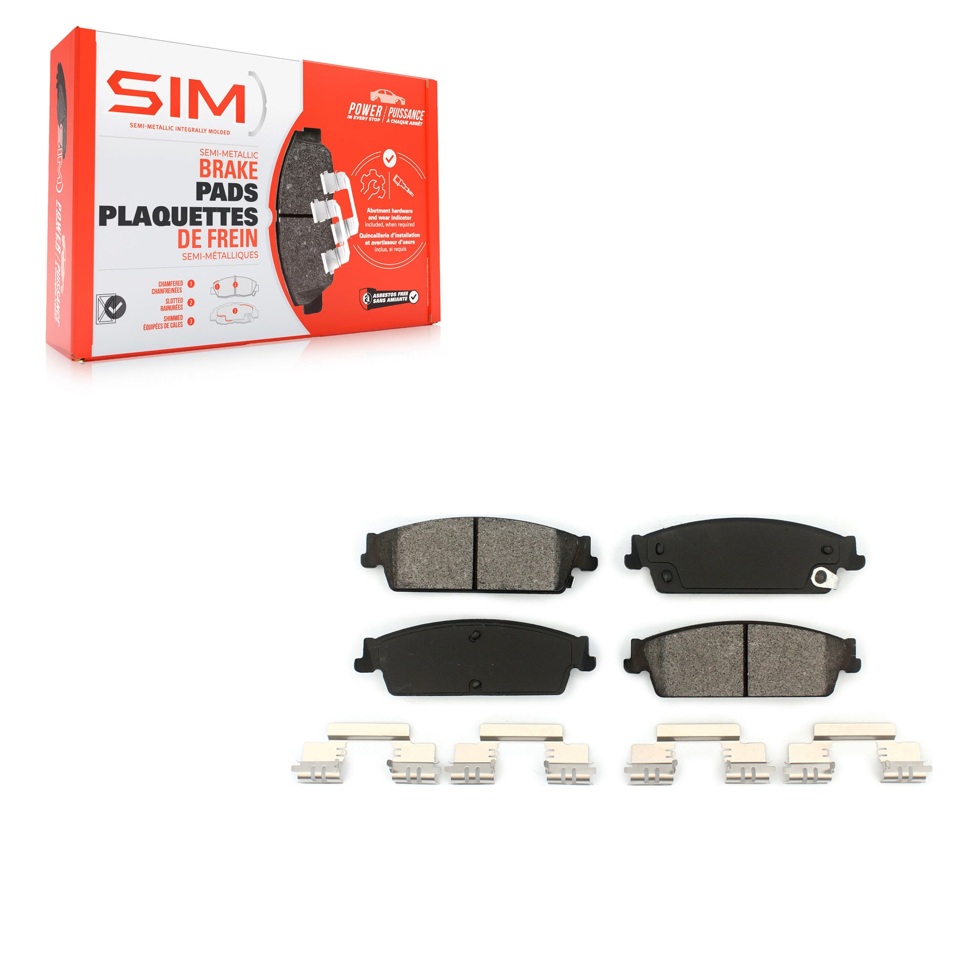 SIM SIM-1194 Disc Brake Pad for 2007-2014 Cadillac Escalade, Cadillac Escalade ESV, Cadillac Escalade EXT - Rear