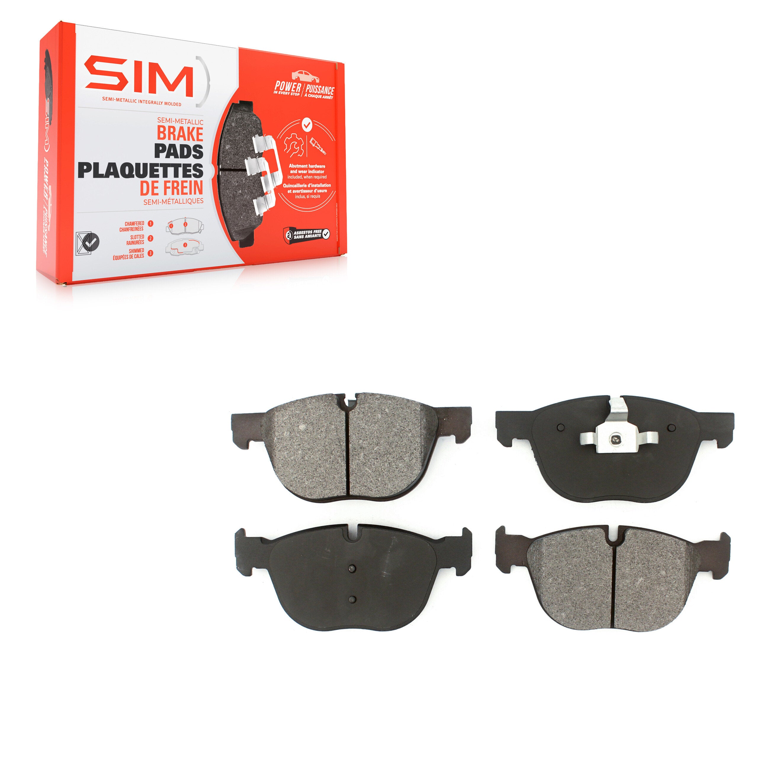 SIM SIM-1294 Disc Brake Pad for 2007-2019 BMW X4, BMW X5, BMW X6 - Front