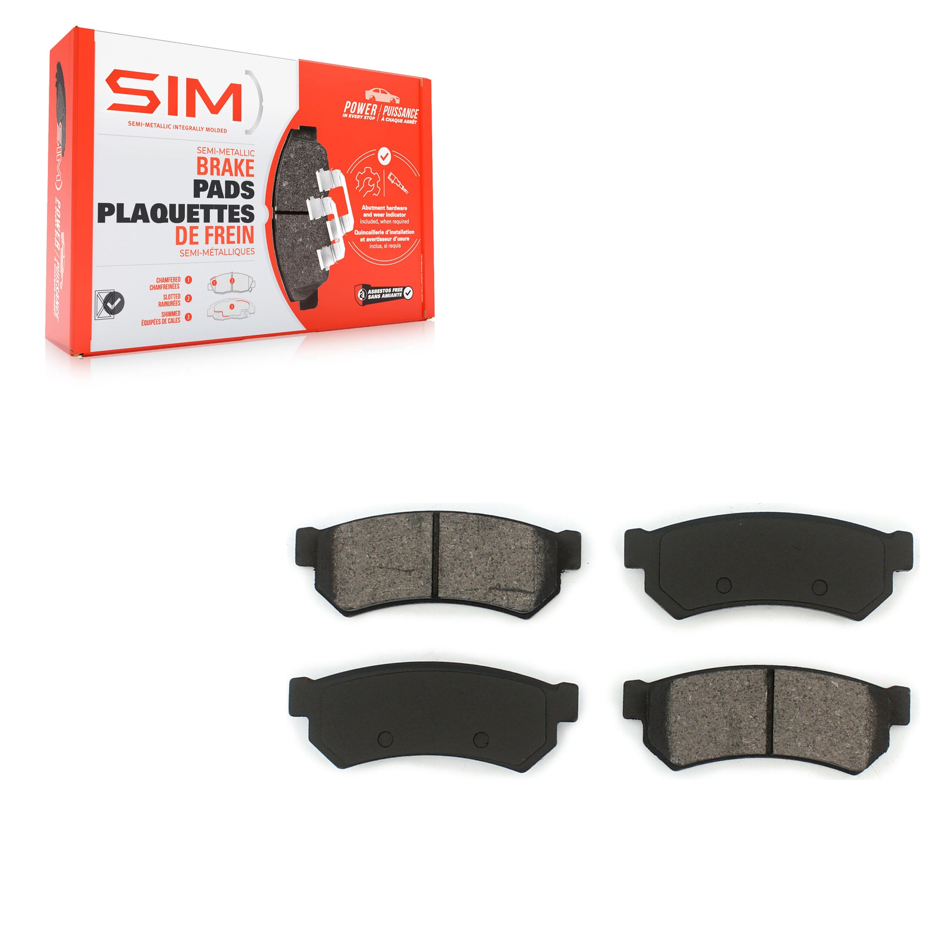 SIM SIM-1315 Disc Brake Pad for 2007-2009 Chevrolet Optra, Suzuki Forenza, Suzuki Reno - Rear