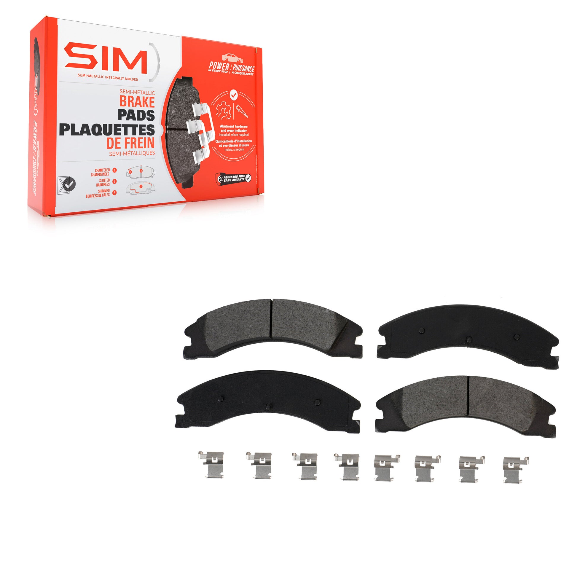 SIM SIM-1330 Disc Brake Pad for 2008-2023 Ford E-450 Super Duty - Rear