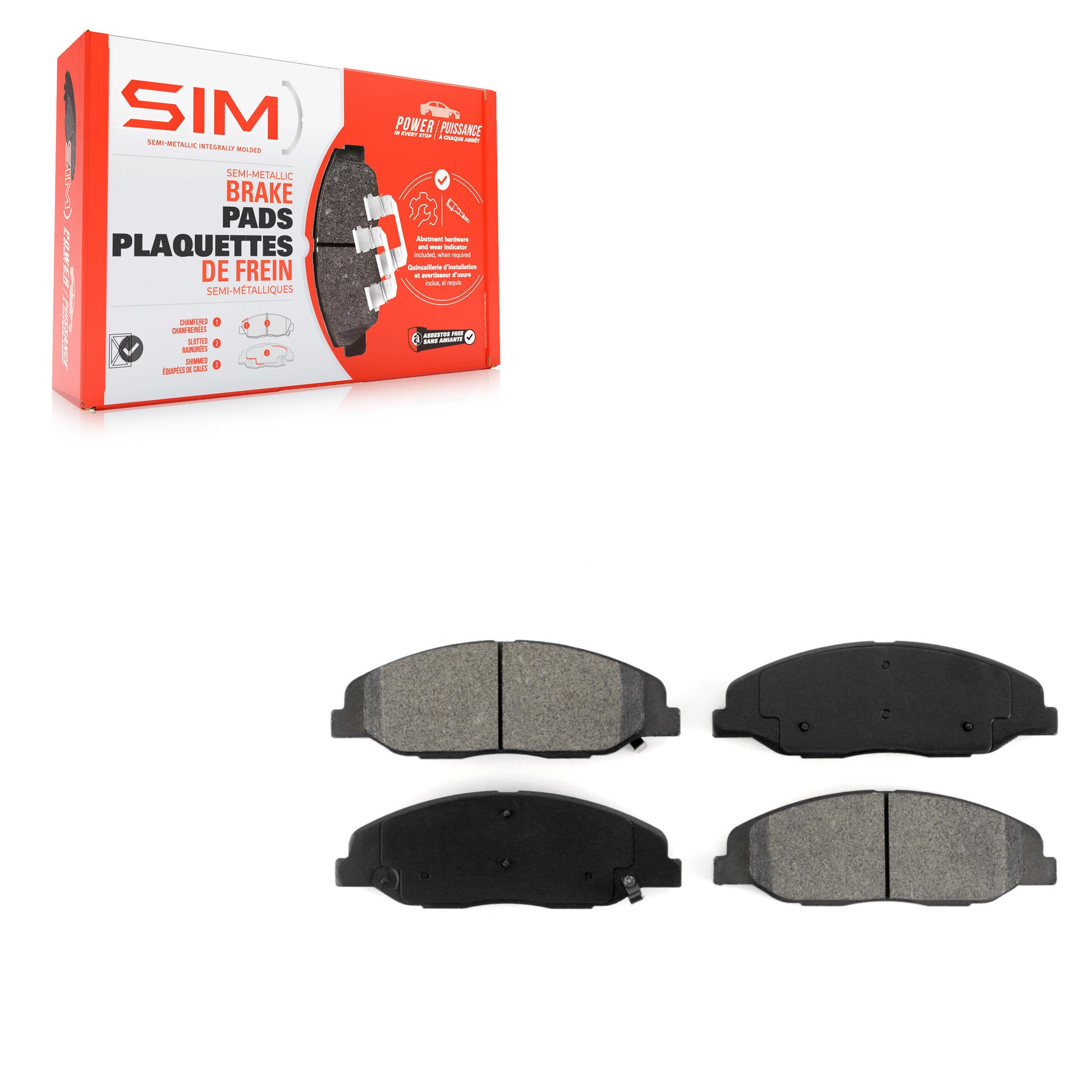 SIM SIM-1332 Disc Brake Pad for 2008-2014 Cadillac CTS, Cadillac STS - Front