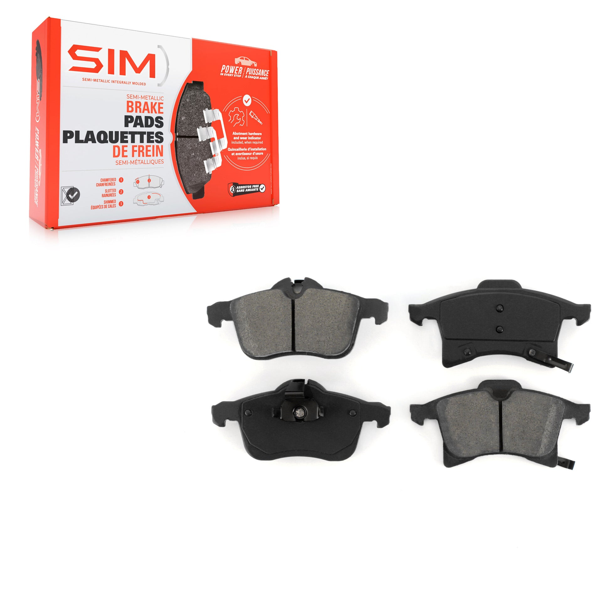 SIM SIM-1361 Disc Brake Pad for 2008-2009 Saturn Astra - Front