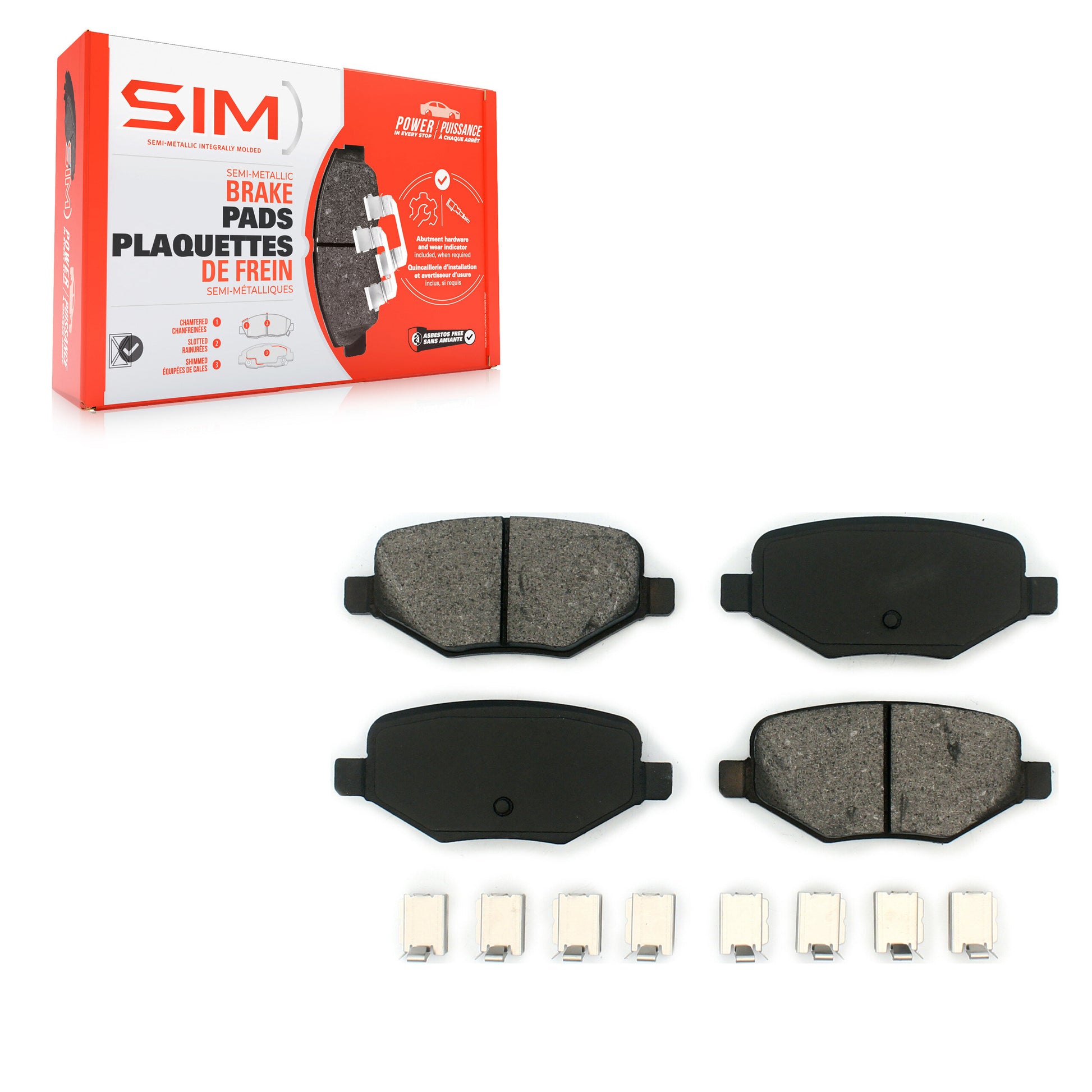 SIM SIM-1377 Disc Brake Pad for 2009-2019 Ford Taurus, Lincoln MKT, Ford Explorer - Rear