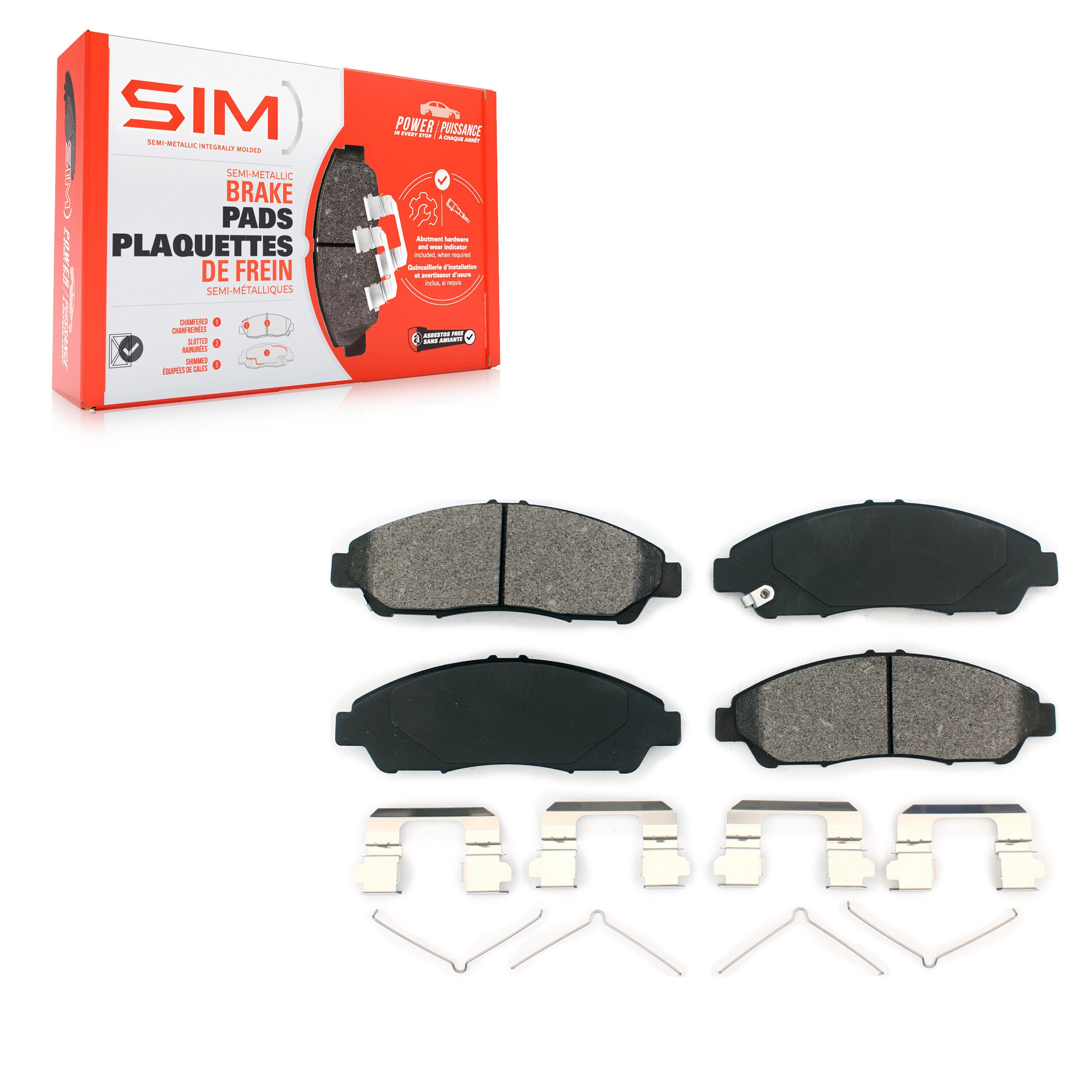 SIM SIM-1378 Disc Brake Pad for 2007-2020 Acura RLX, Acura ZDX, Honda Pilot - Front