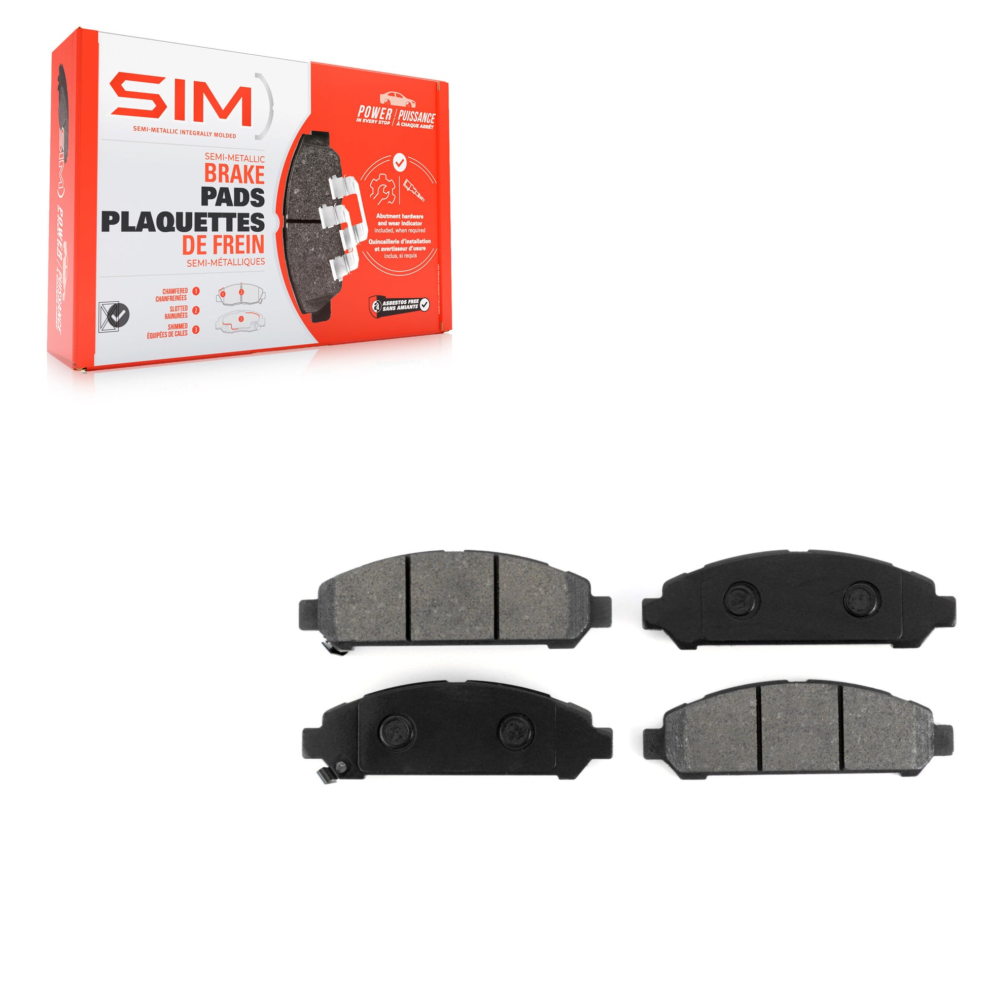 SIM SIM-1401 Disc Brake Pad for 2009-2016 Toyota Venza - Front