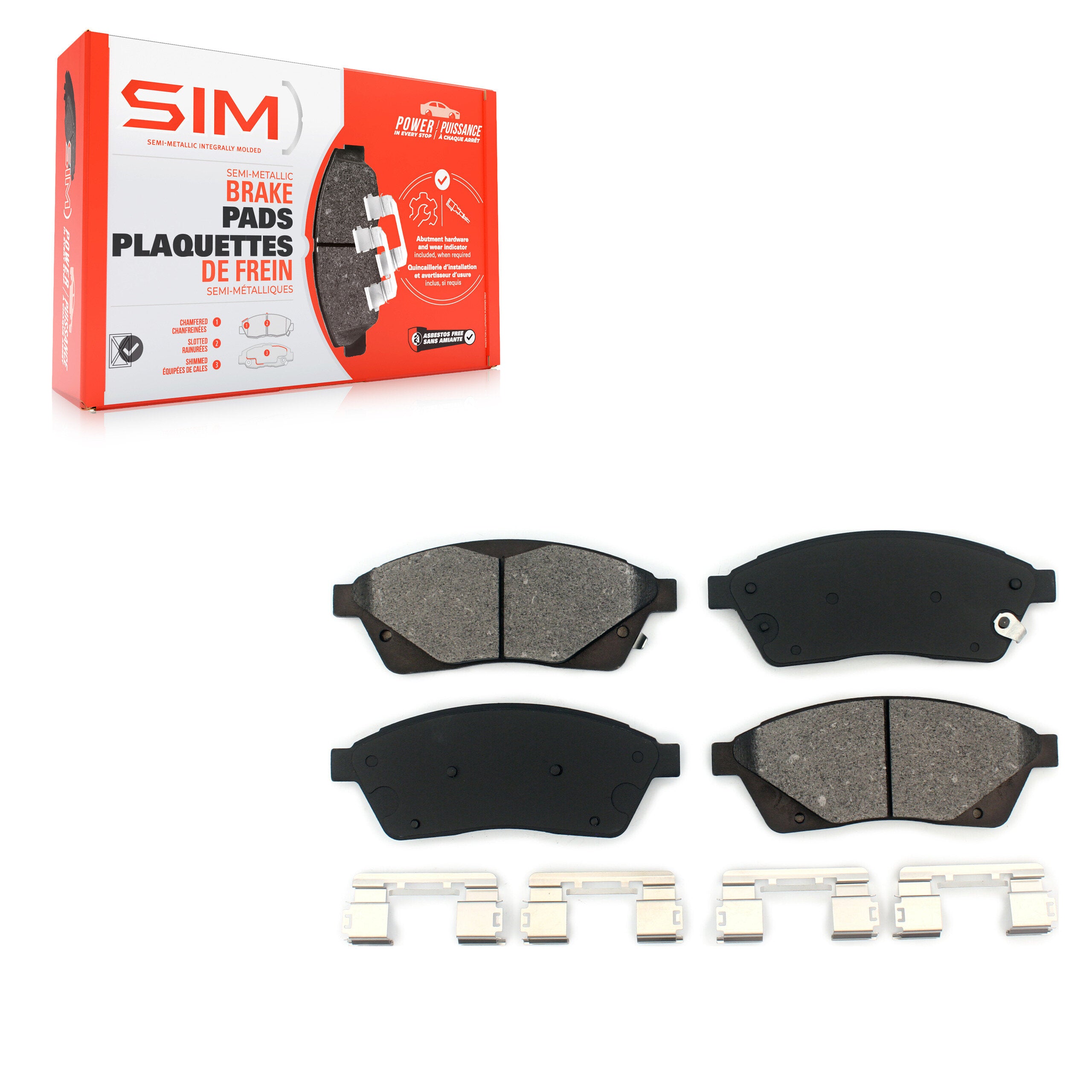 SIM SIM-1422 Disc Brake Pad for 2010-2016 Saab 9-4X, Cadillac SRX - Front
