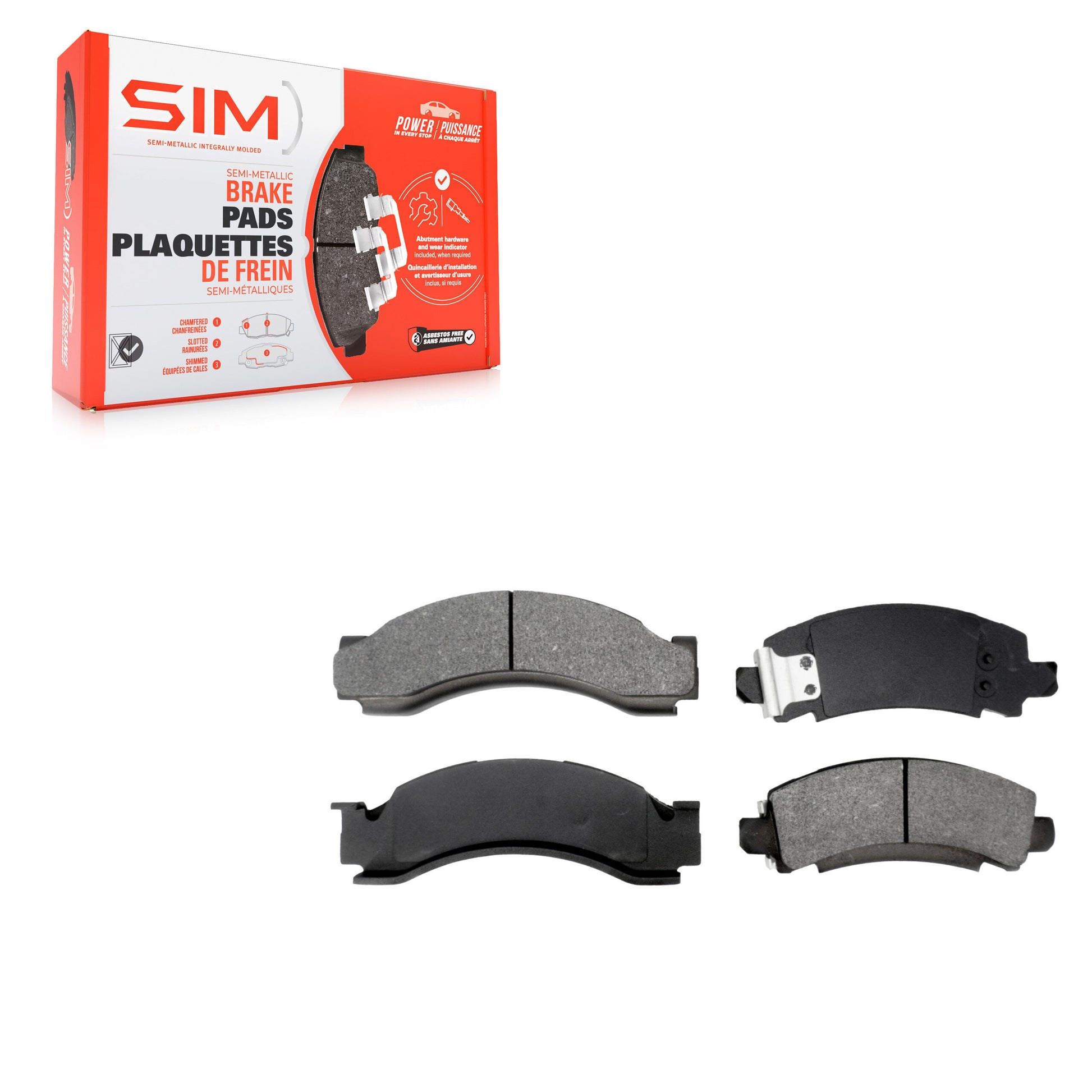 SIM SIM-149 Disc Brake Pad for 1980-2007 Workhorse Custom Chassis P32, Workhorse P32, Workhorse W42 - Front, Rear
