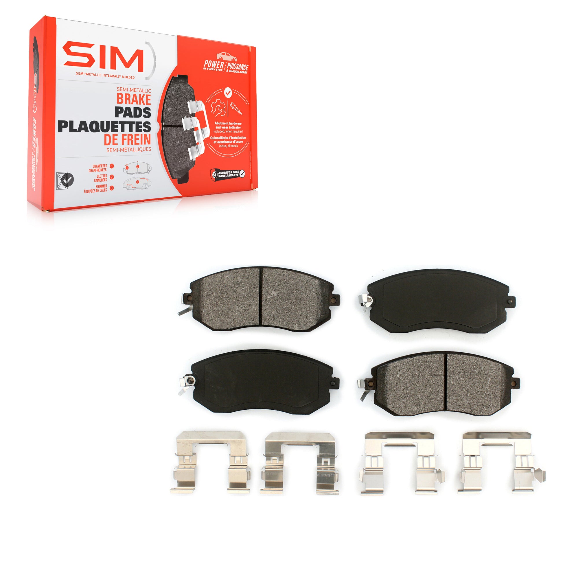 SIM SIM-1539 Disc Brake Pad for 2010-2023 Subaru BRZ, Toyota GR86, Toyota 86 - Front