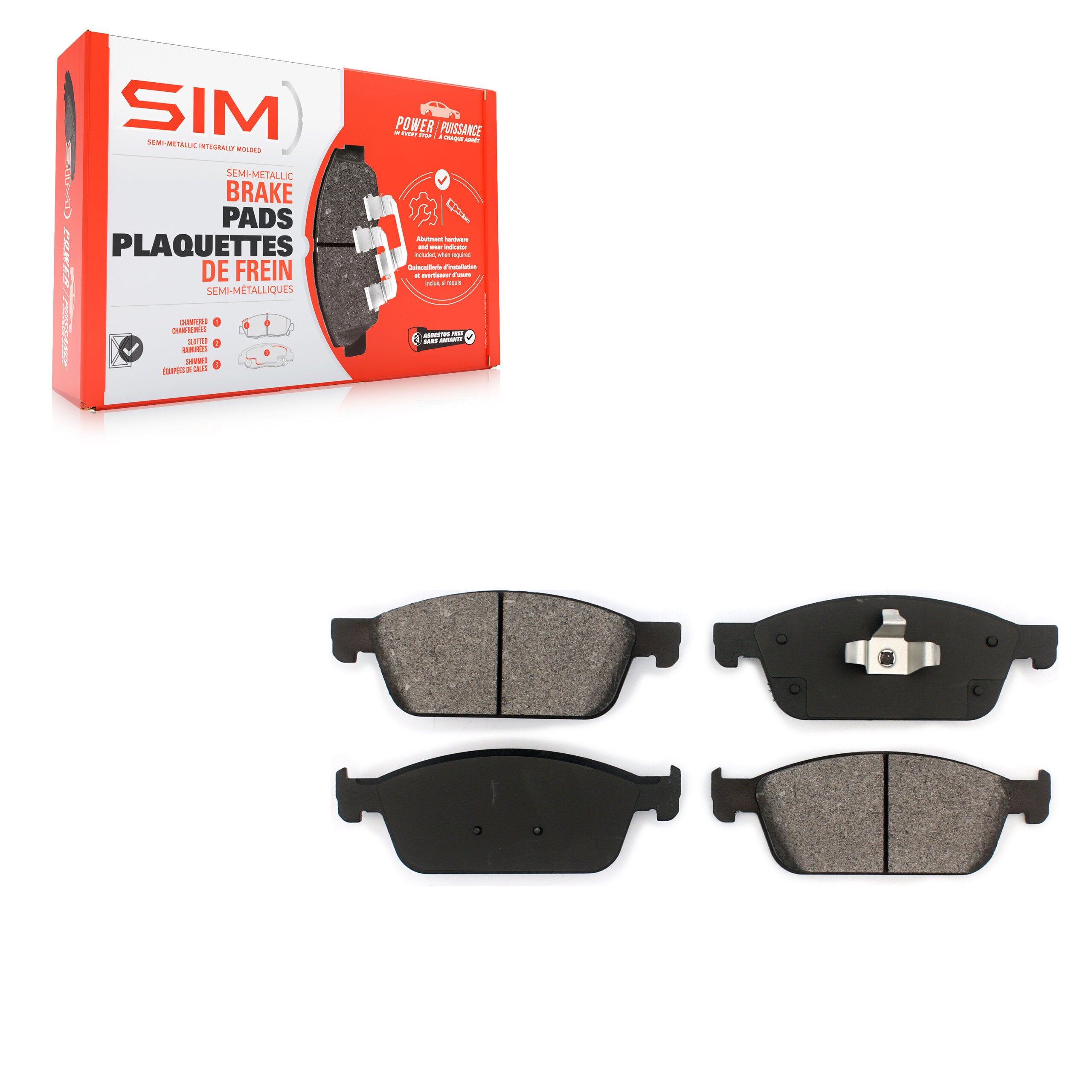 SIM SIM-1645 Disc Brake Pad for 2013-2023 Lincoln MKC, Ford Escape, Ford Transit Connect - Front
