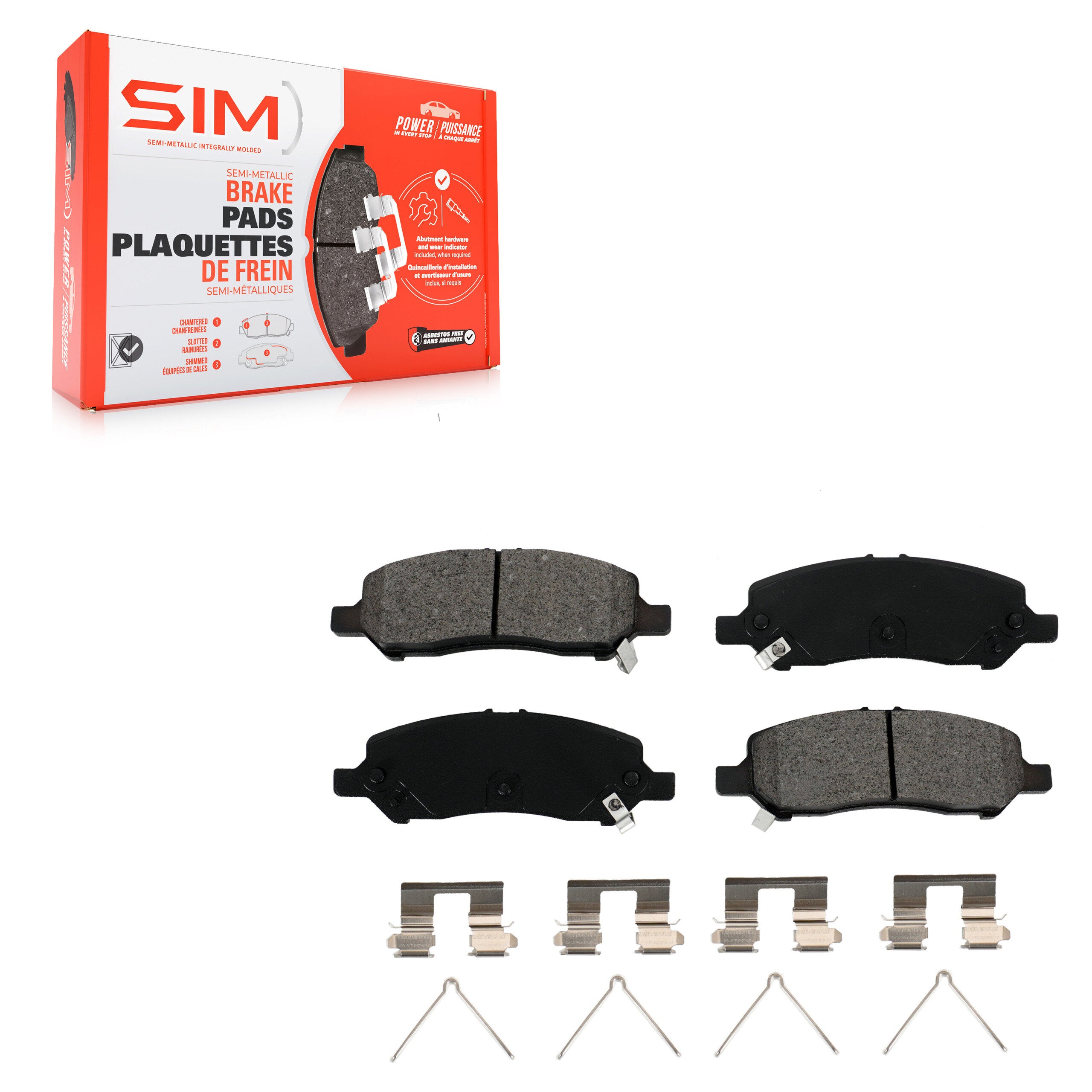 SIM SIM-1647 Disc Brake Pad for 2013-2016 Dodge Dart - Rear