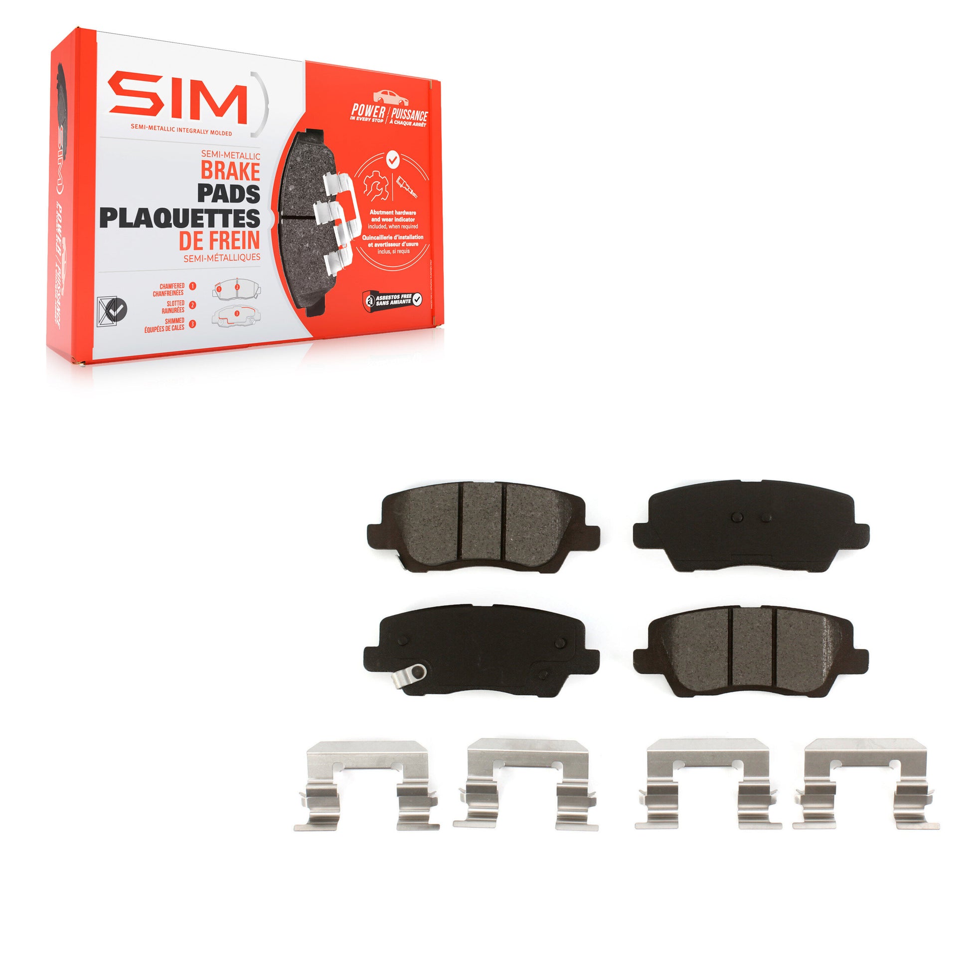 SIM SIM-1659 Disc Brake Pad for 2013-2019 Cadillac ATS, Cadillac CTS - Rear