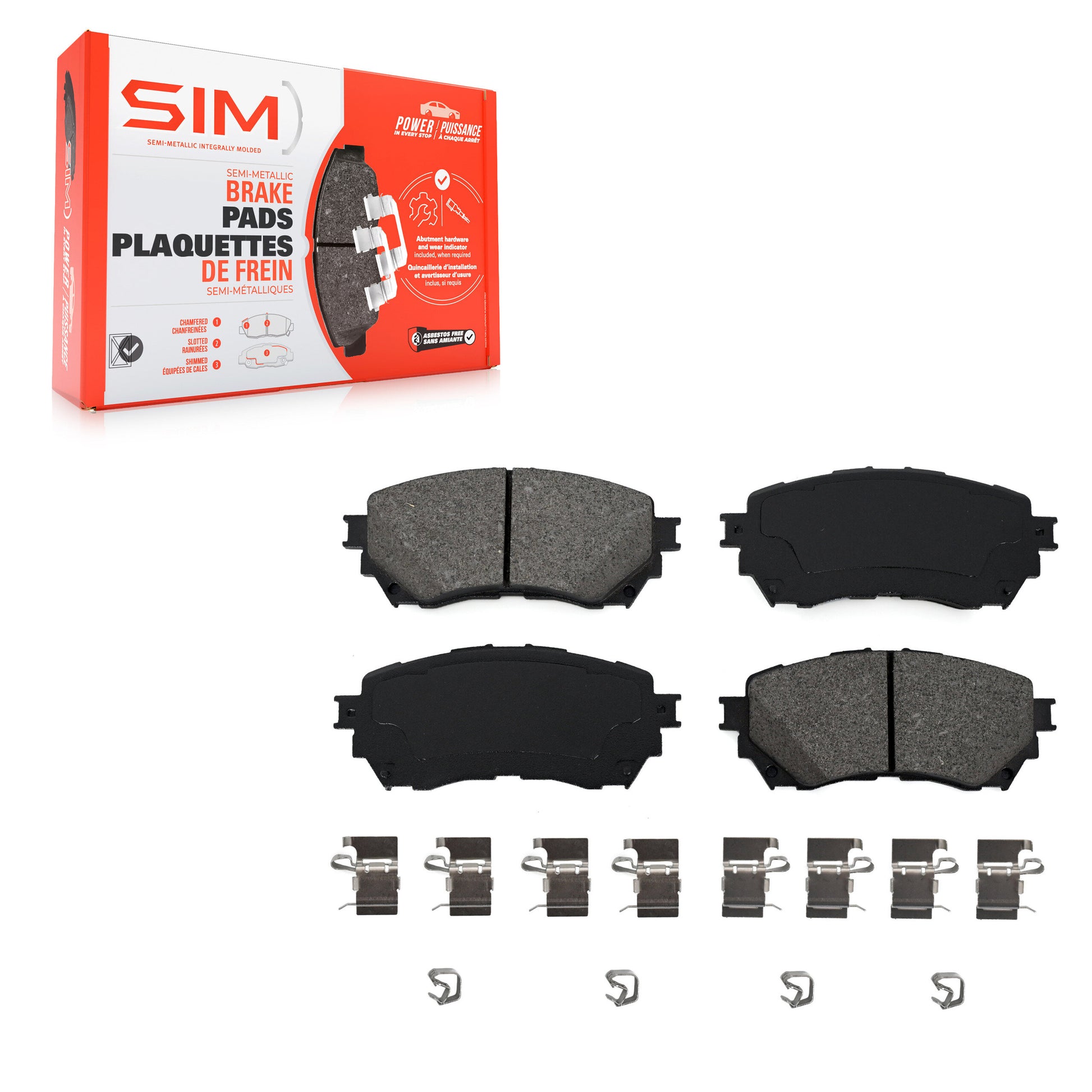 SIM SIM-1711 Disc Brake Pad for 2014-2021 Mazda 6 - Front