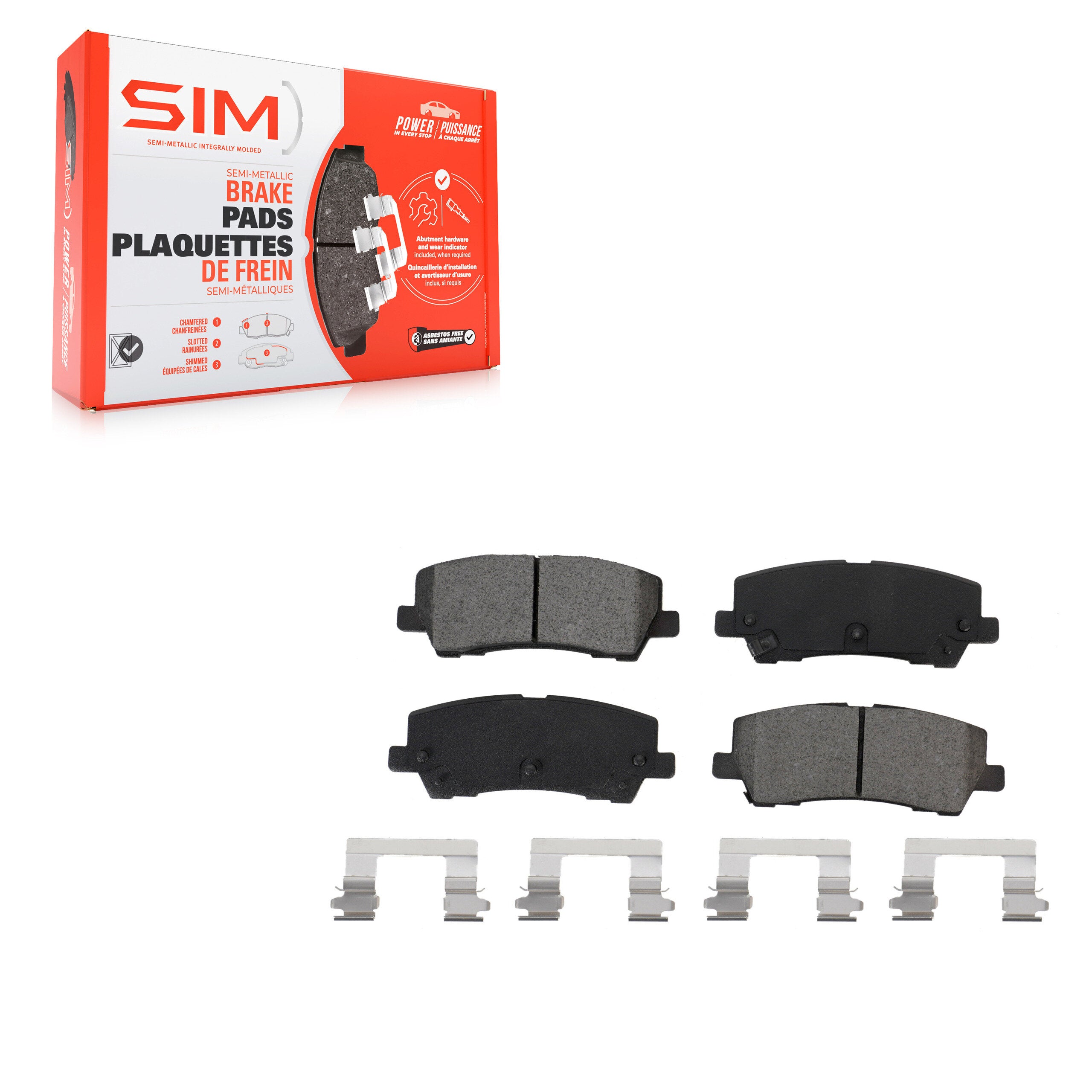 SIM SIM-1793 Disc Brake Pad for 2015-2023 Ford Mustang - Rear