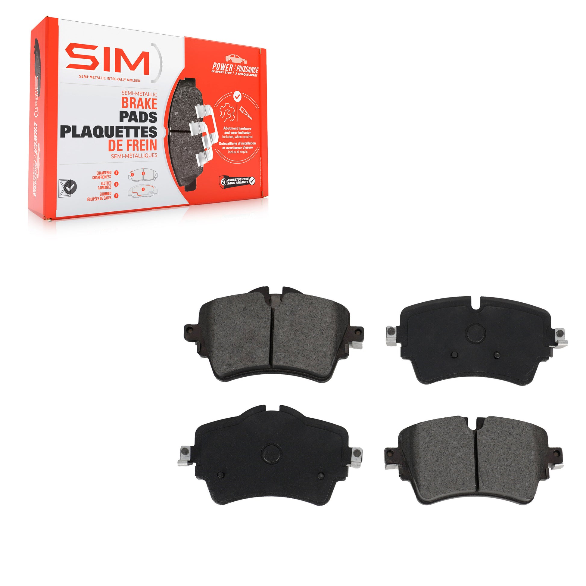 SIM SIM-1801 Disc Brake Pad for 2015-2022 Mini Cooper, Mini Cooper Clubman - Front