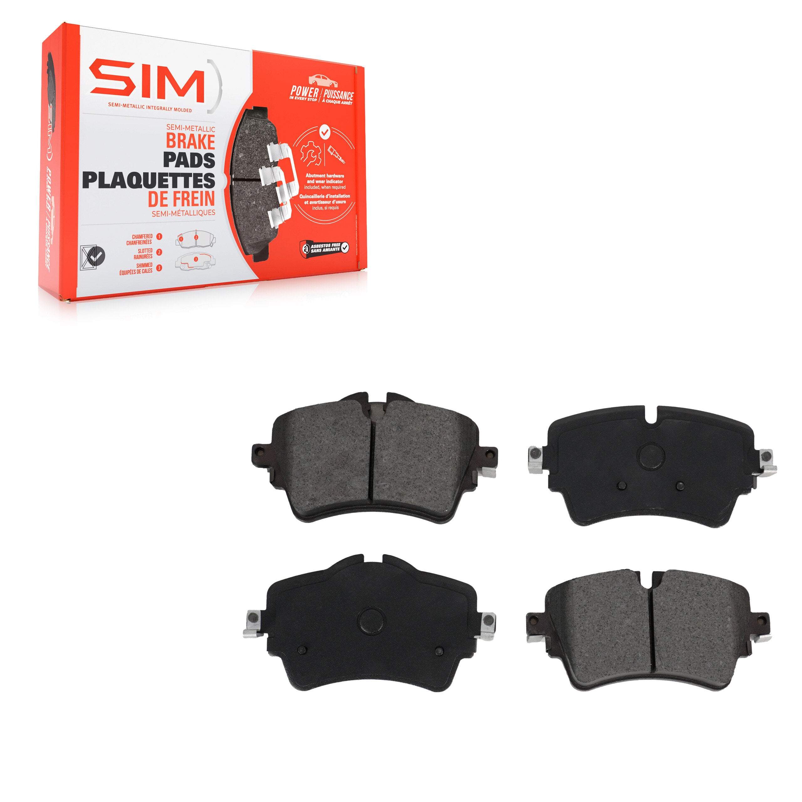 SIM SIM-1801 Disc Brake Pad for 2015-2022 Mini Cooper, Mini Cooper Clubman - Front