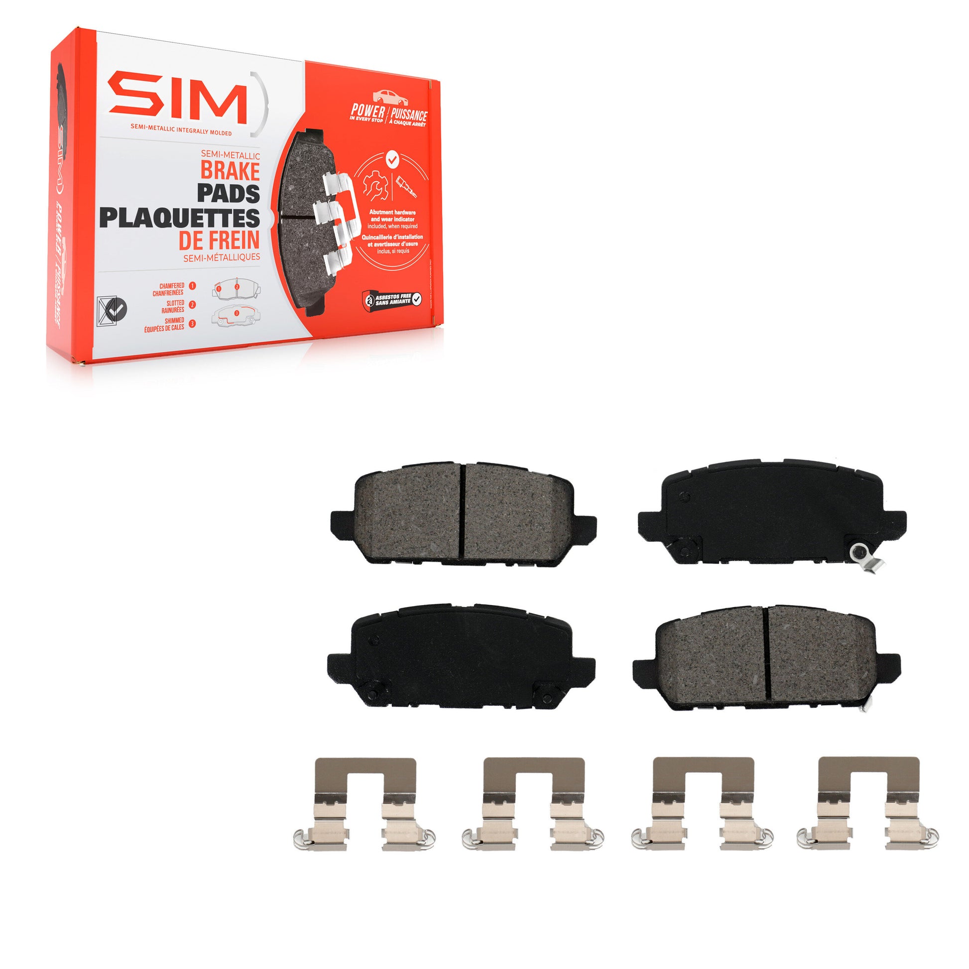 SIM SIM-1841 Disc Brake Pad for 2016-2022 Honda CR-Z, Honda HR-V - Rear