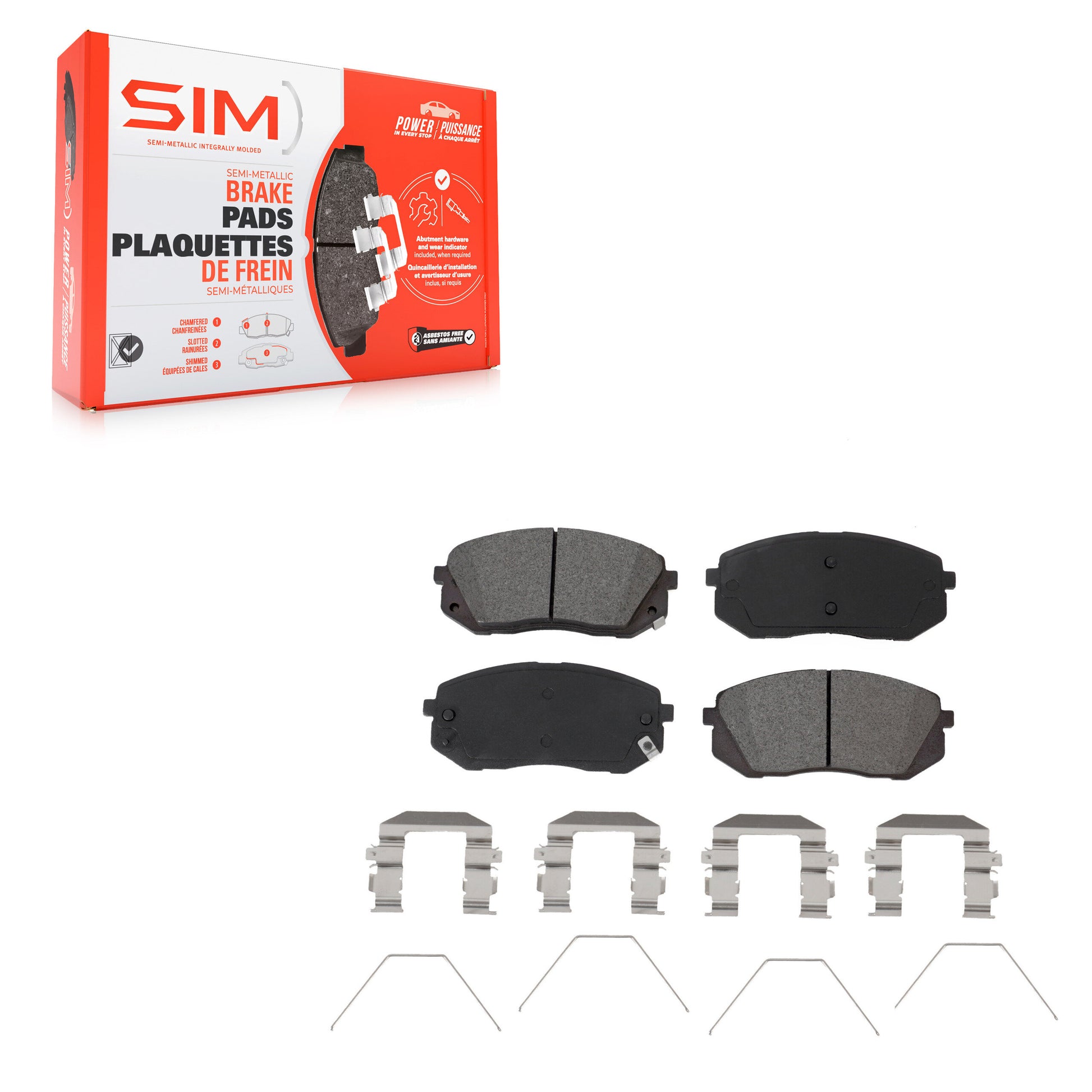 SIM SIM-1855 Disc Brake Pad for 2016-2025 Kia Seltos, Kia Forte, Kia Forte5 - Front
