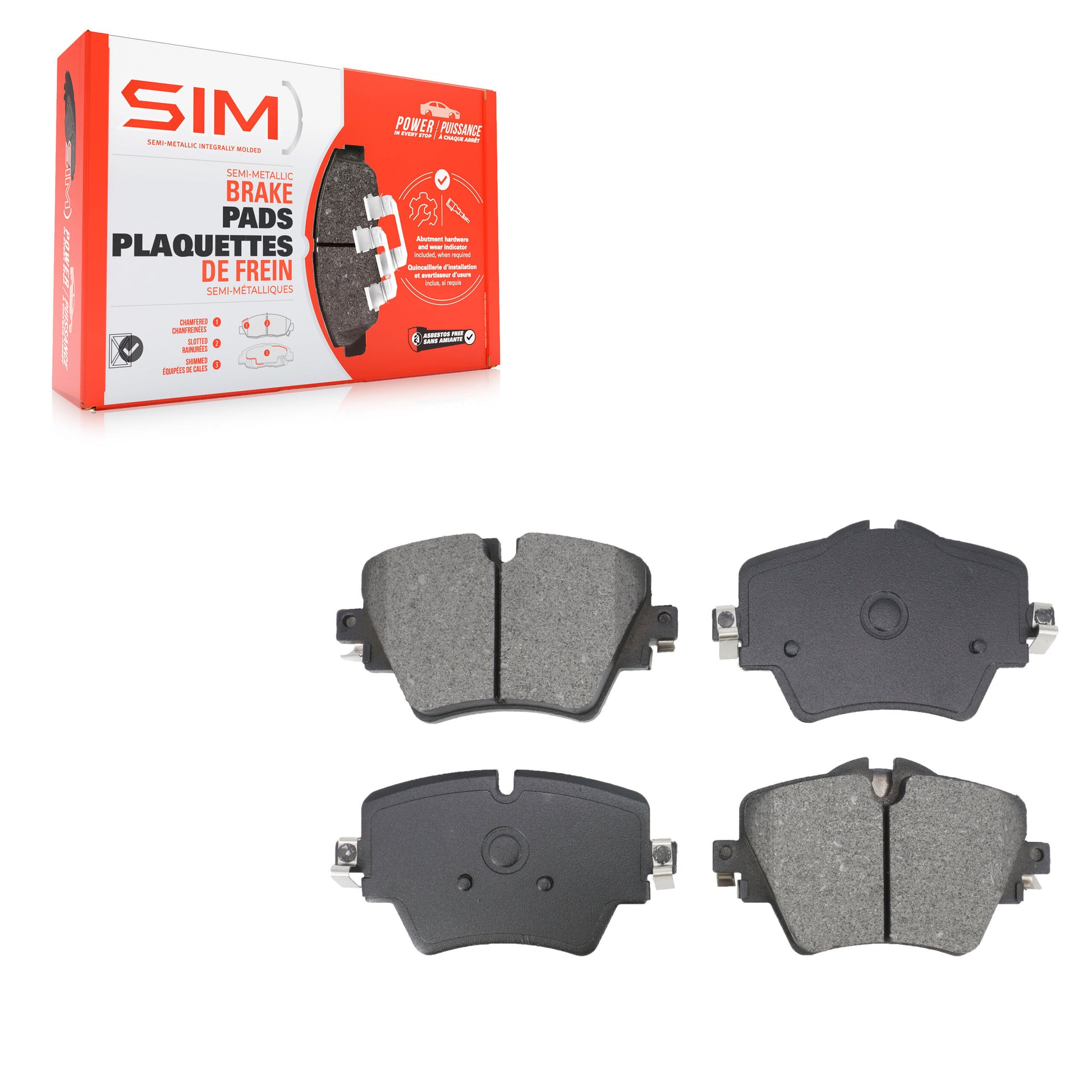 SIM SIM-1892 Disc Brake Pad for 2016-2023 Mini Cooper Countryman, BMW 230i, Toyota GR Supra - Front