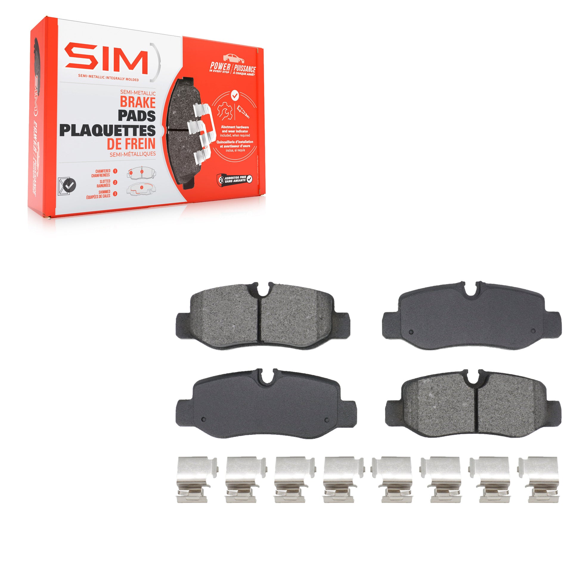 SIM SIM-1893 Disc Brake Pad for 2016-2023 Mercedes-Benz Metris - Rear